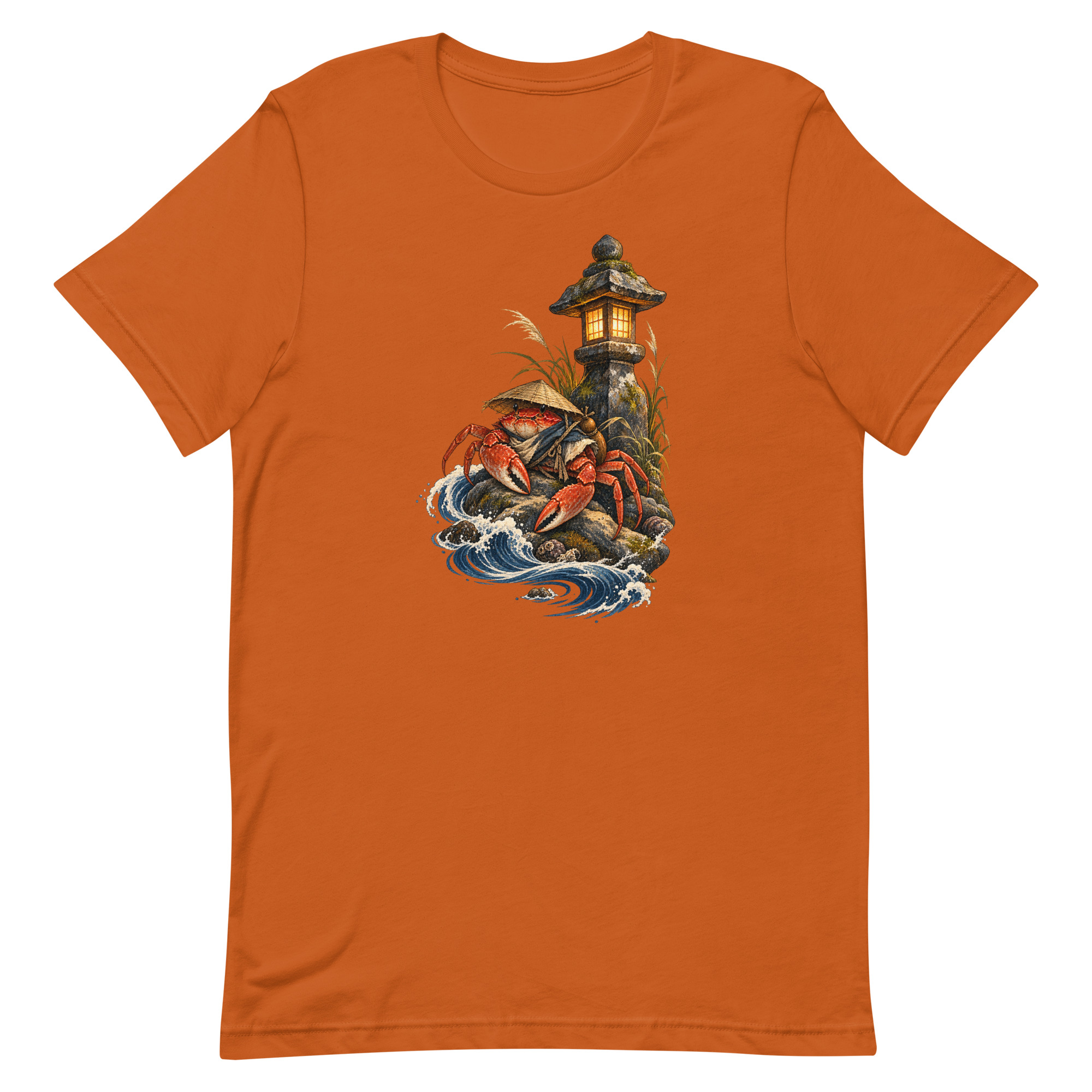 Crab Ronin Lantern Shore Japanese Art, Japanese Art Tee, Mythology Gift - Image 4