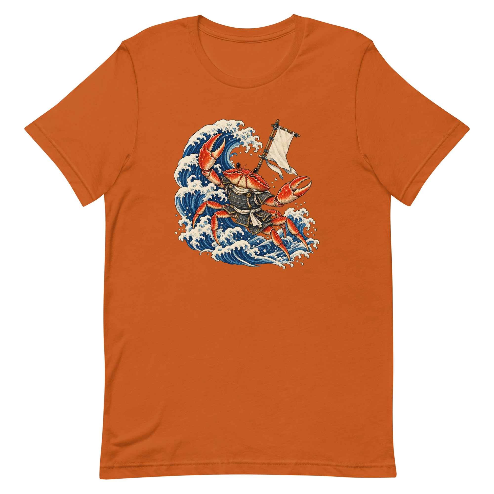 Samurai Crab Great Wave Japanese Warrior Art, Japanese Art Tee, Mythology Gift - Image 6