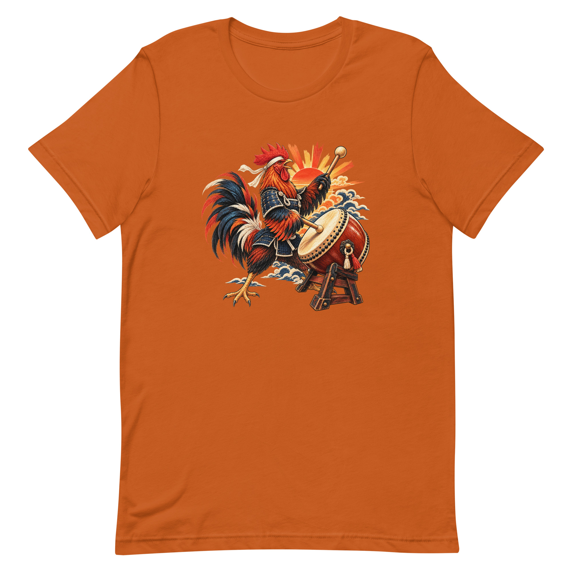 Rooster Samurai Taiko Drum Japanese Art, Japanese Art Tee, Mythology Gift - Image 6