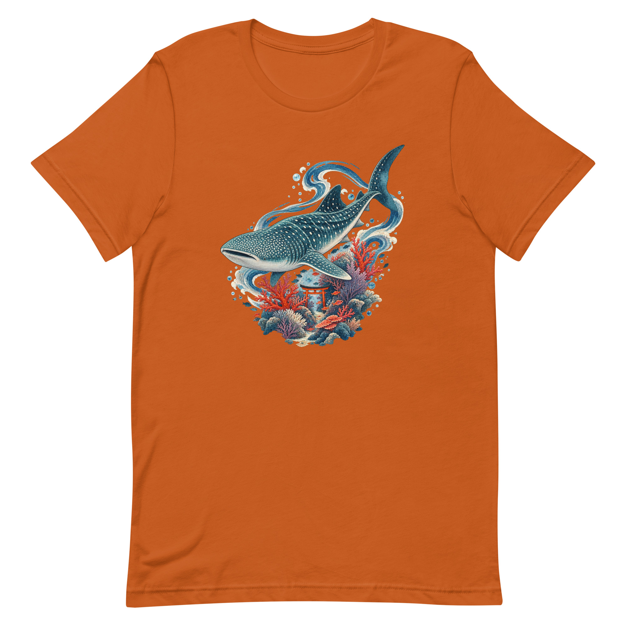 Whale Shark Torii Coral Garden Japanese Art, Japanese Art Tee, Mythology Gift - Image 6