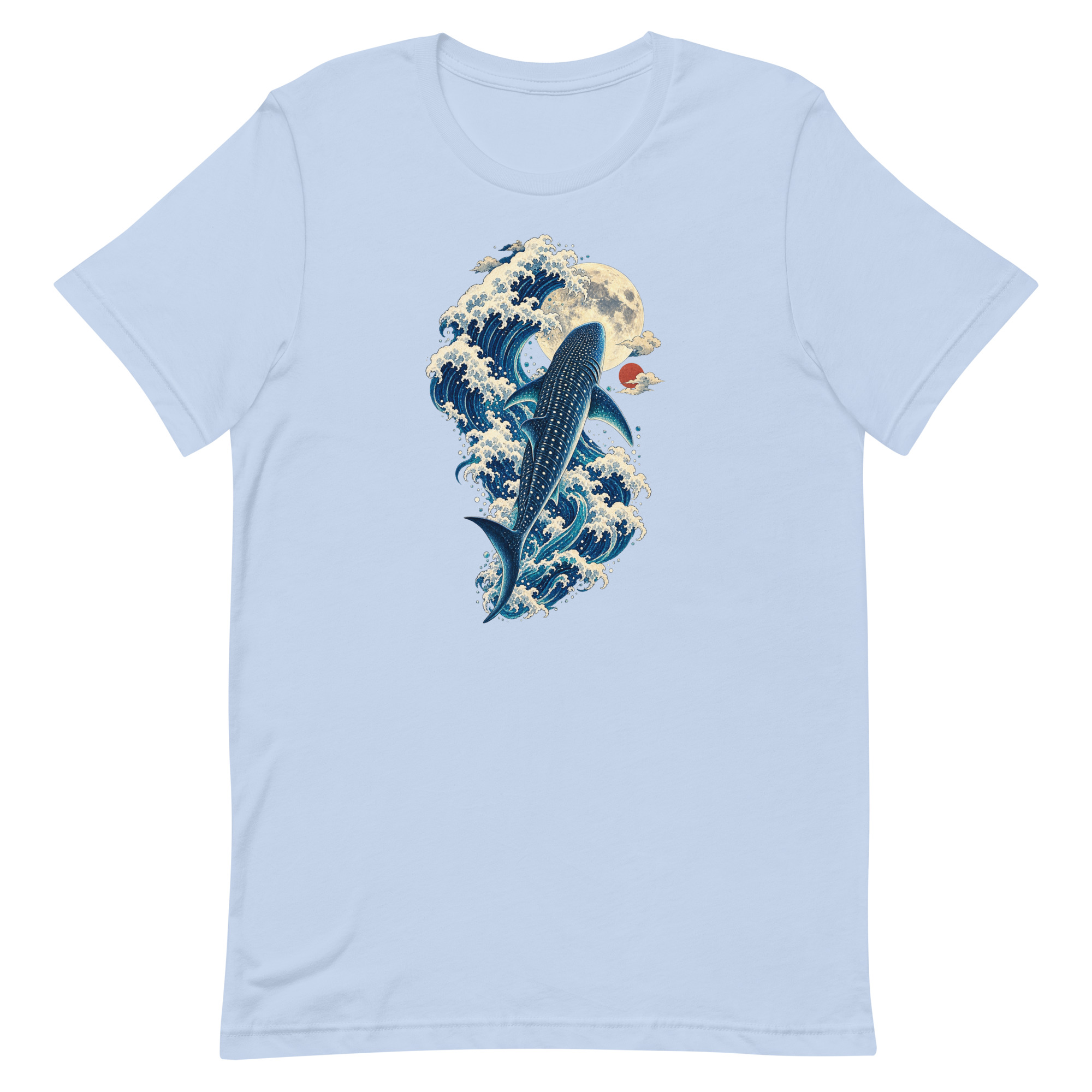Whale Shark Great Wave Moon Japanese Art, Japanese Art Tee, Mythology Gift - Image 5