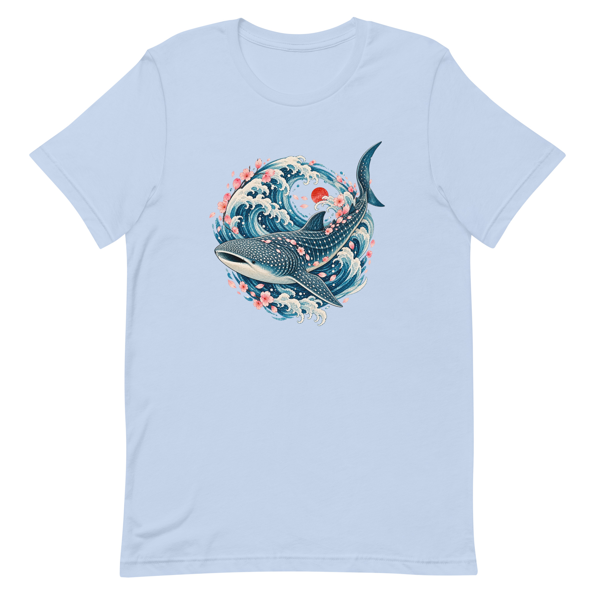 Whale Shark Sakura Current Japanese Art, Japanese Art Tee, Mythology Gift - Image 7