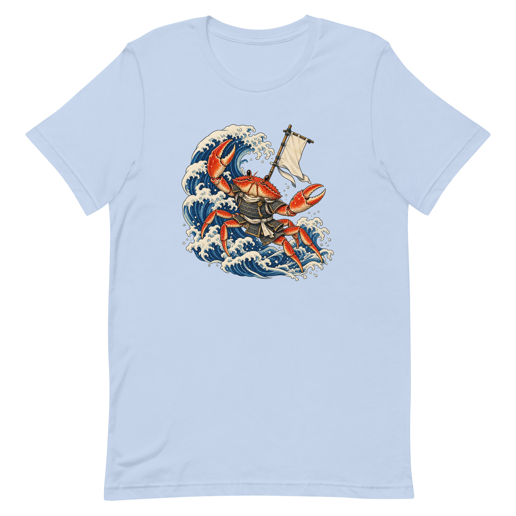 Samurai Crab Great Wave Japanese Warrior Art, Japanese Art Tee, Mythology Gift - Image 7
