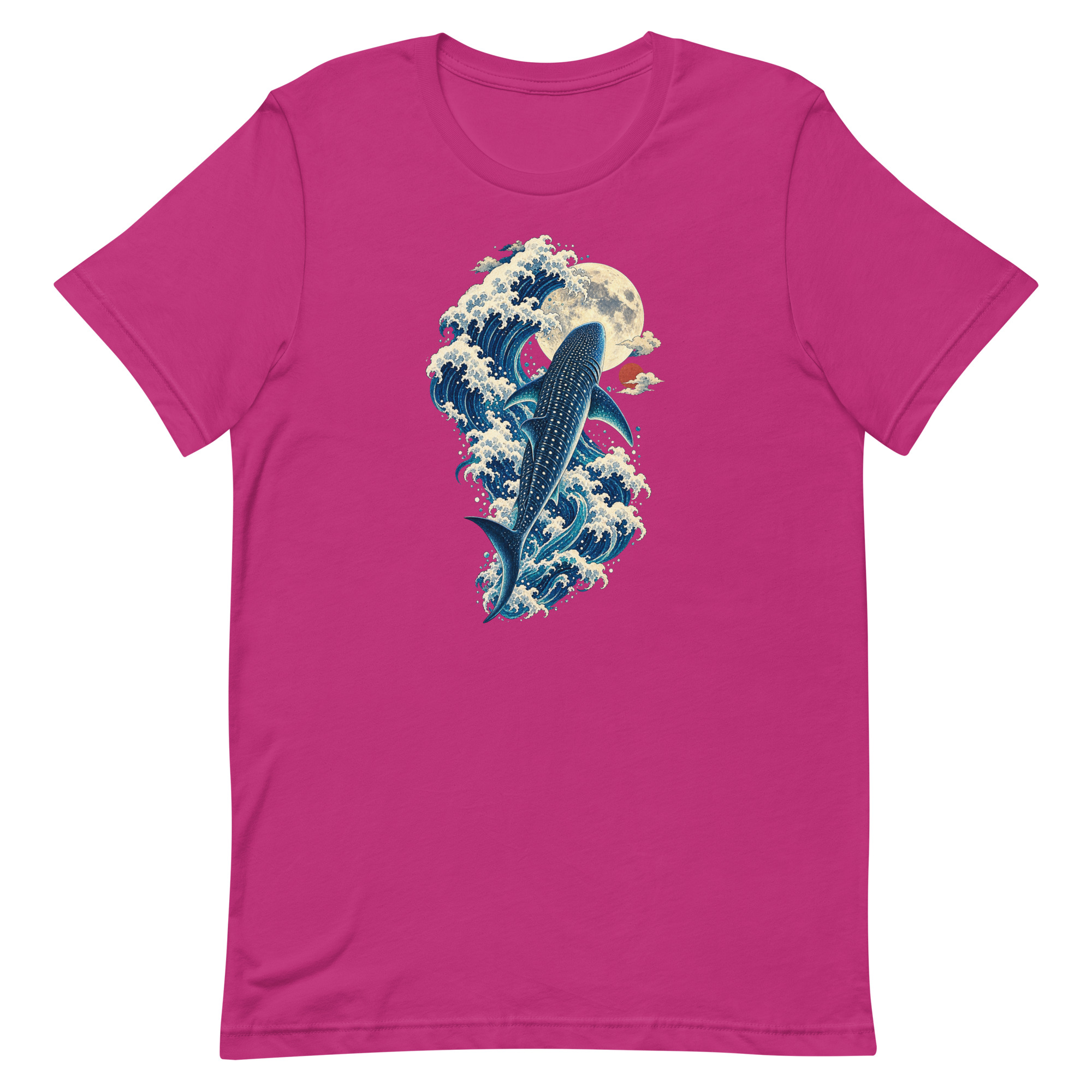 Whale Shark Great Wave Moon Japanese Art, Japanese Art Tee, Mythology Gift - Image 6