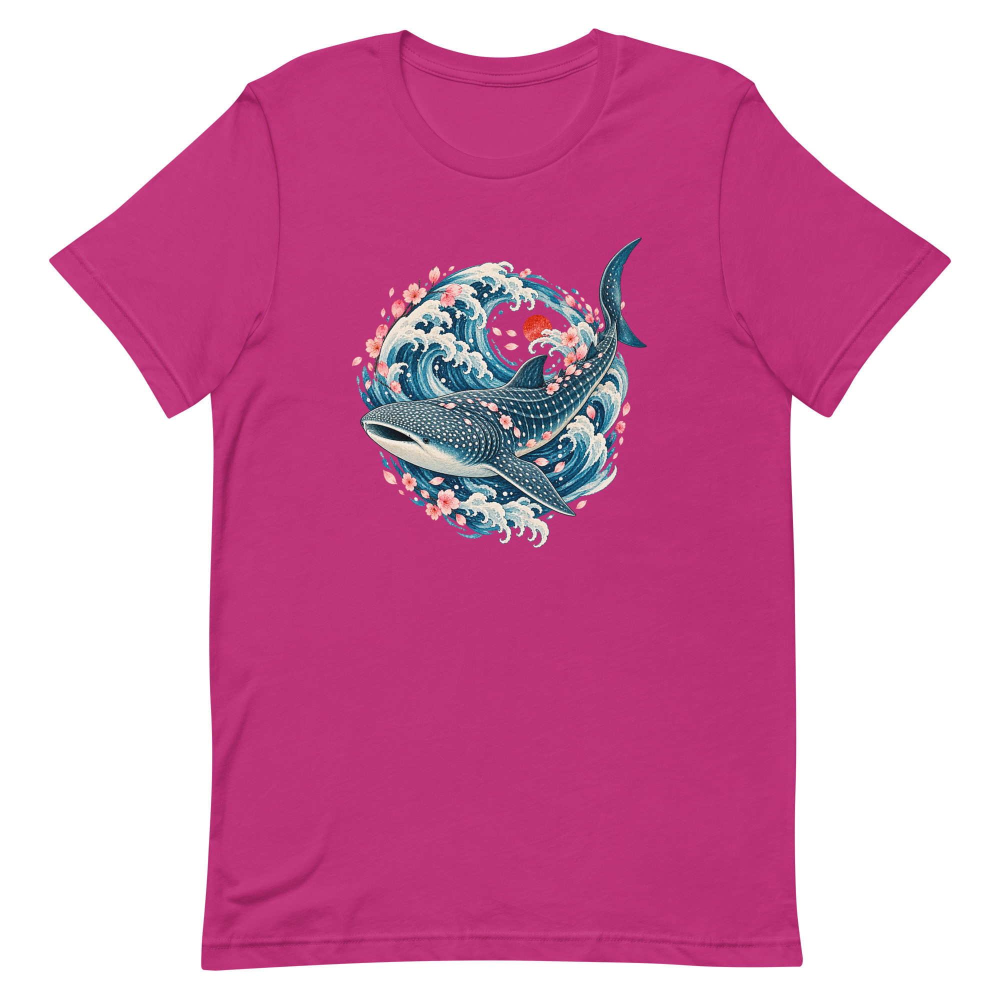 Whale Shark Sakura Current Japanese Art, Japanese Art Tee, Mythology Gift - Image 8