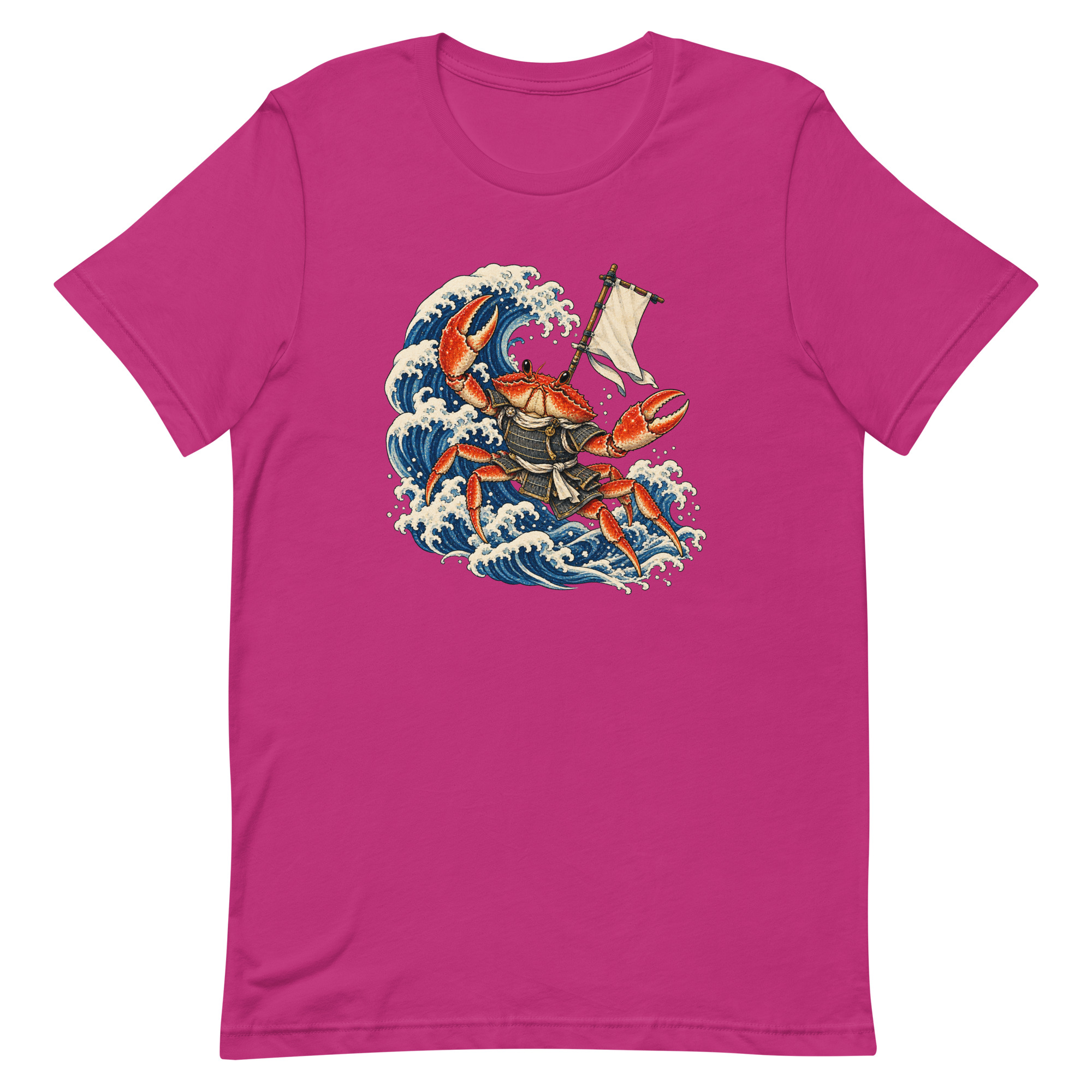 Samurai Crab Great Wave Japanese Warrior Art, Japanese Art Tee, Mythology Gift - Image 8