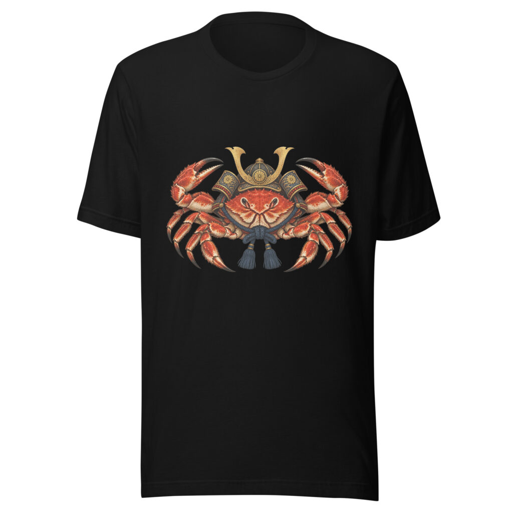 Heikegani Samurai Crab Helmet Japanese Art, Japanese Art Tee, Mythology Gift