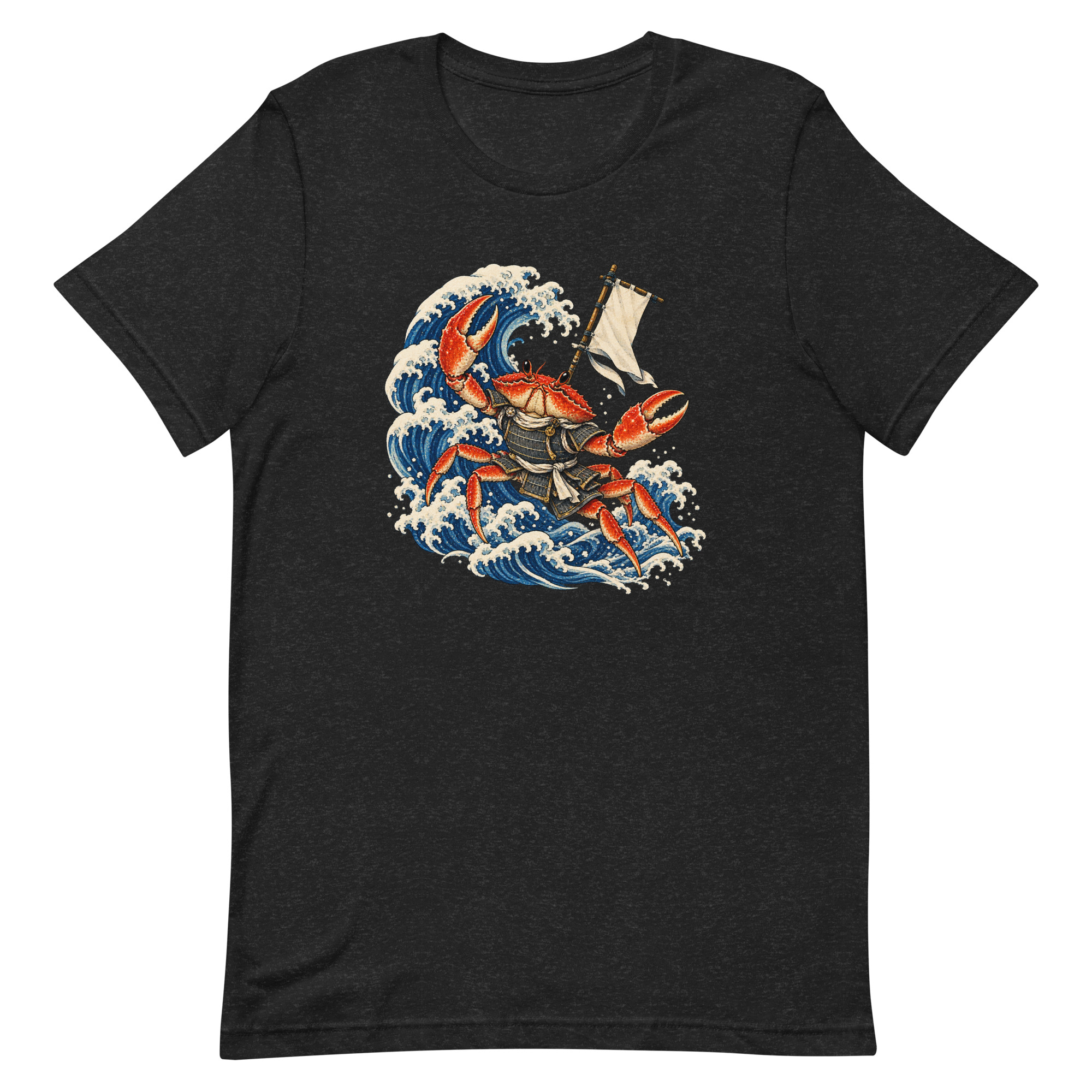 Samurai Crab Great Wave Japanese Warrior Art, Japanese Art Tee, Mythology Gift - Image 9