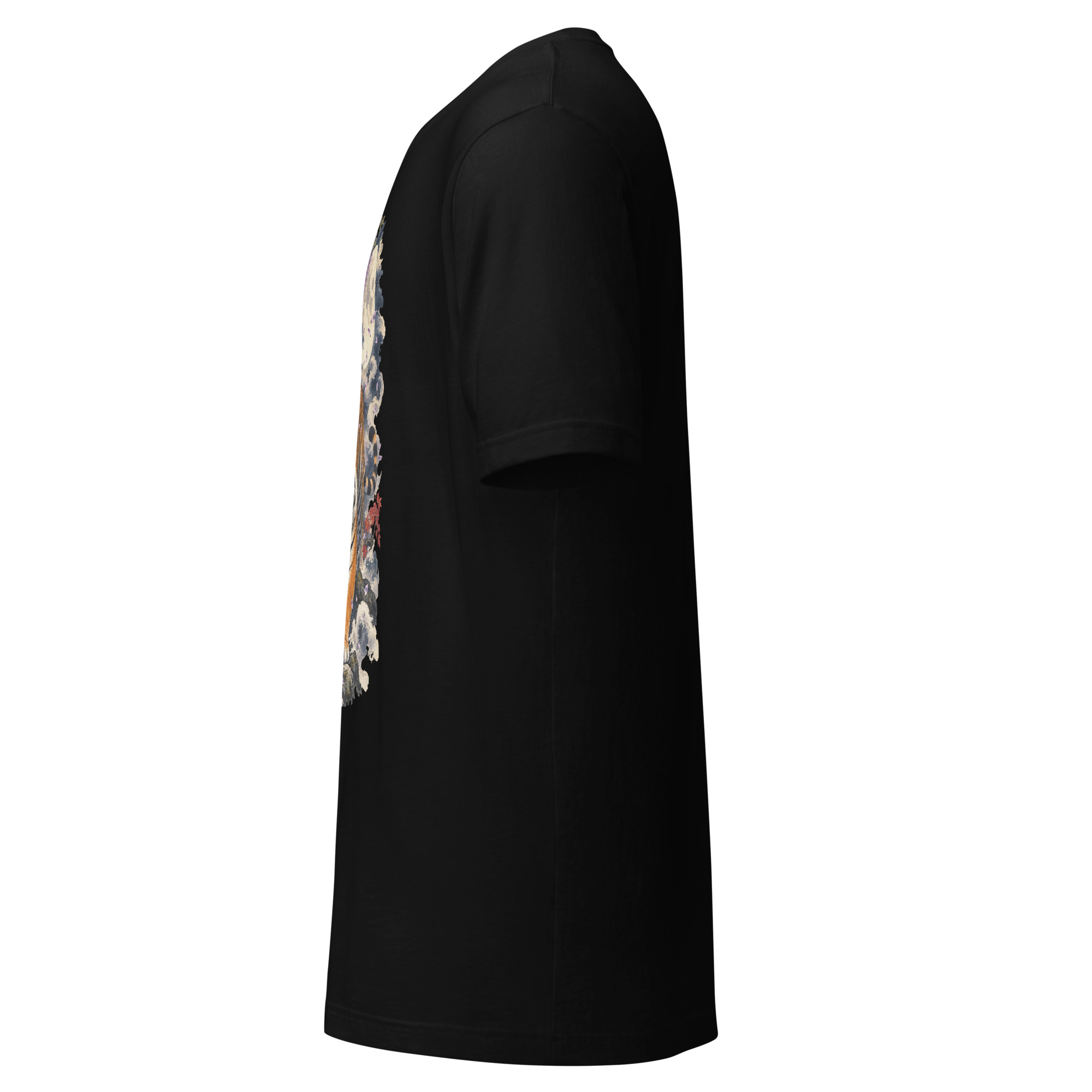 Japanese Tiger Wisteria Full Moon Art, Japanese Art Tee, Mythology Gift - Image 164