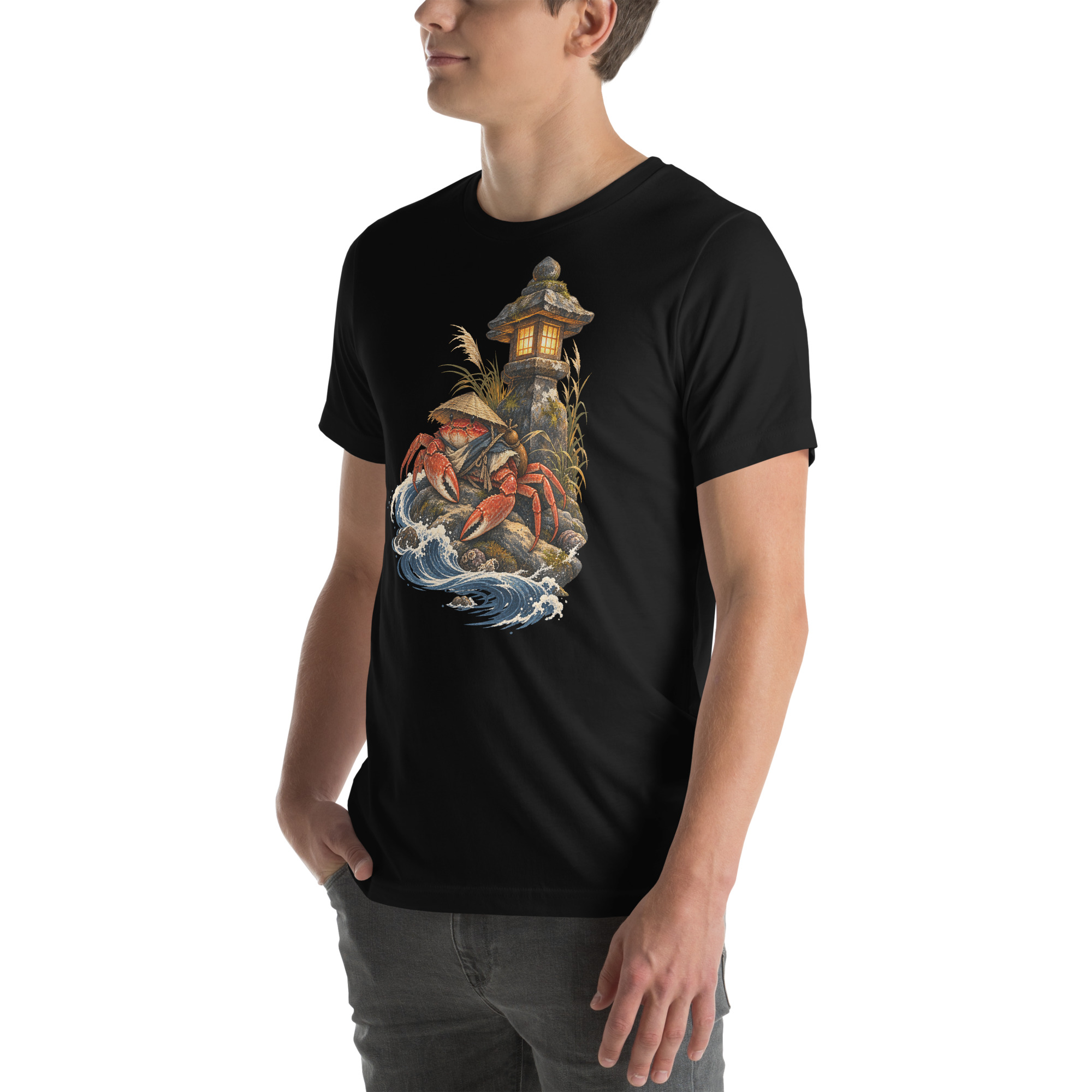 Crab Ronin Lantern Shore Japanese Art, Japanese Art Tee, Mythology Gift - Image 95
