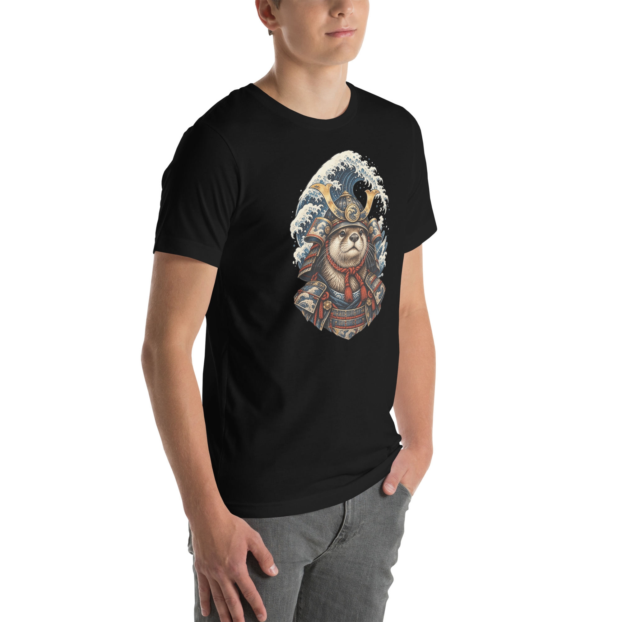 Otter Kabuto Great Wave Japanese Samurai Animal Art - Image 19
