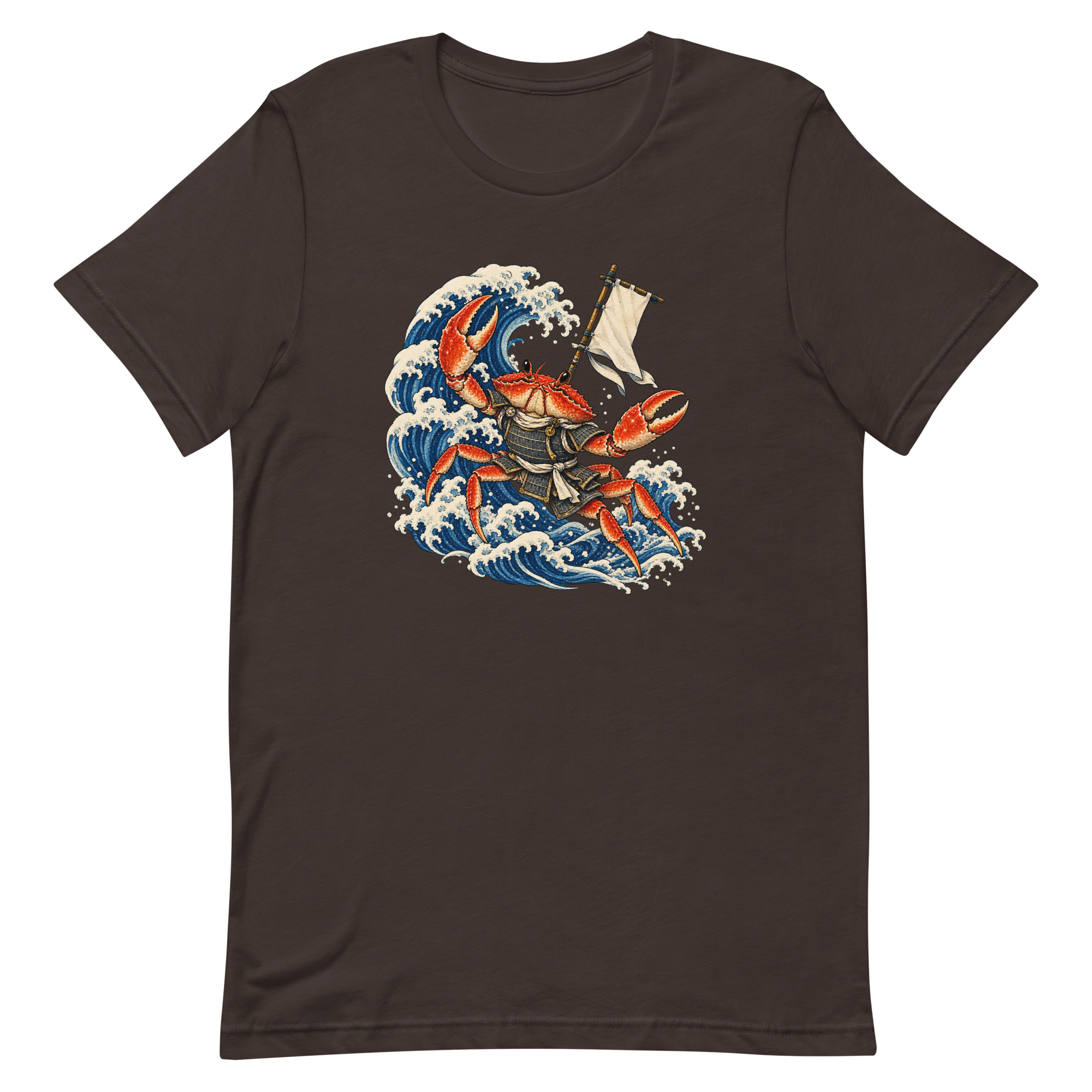 Samurai Crab Great Wave Japanese Warrior Art, Japanese Art Tee, Mythology Gift - Image 10