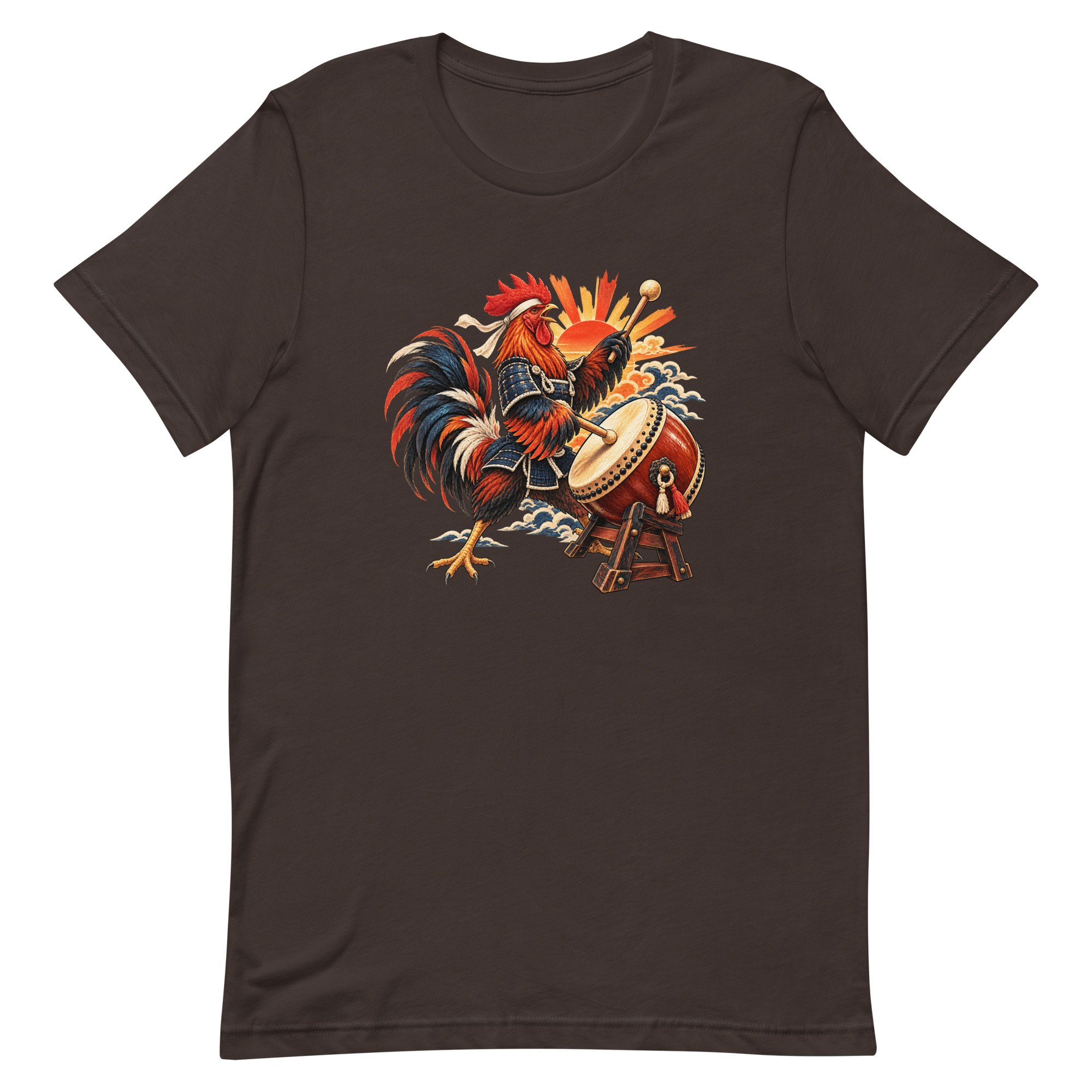 Rooster Samurai Taiko Drum Japanese Art, Japanese Art Tee, Mythology Gift - Image 10