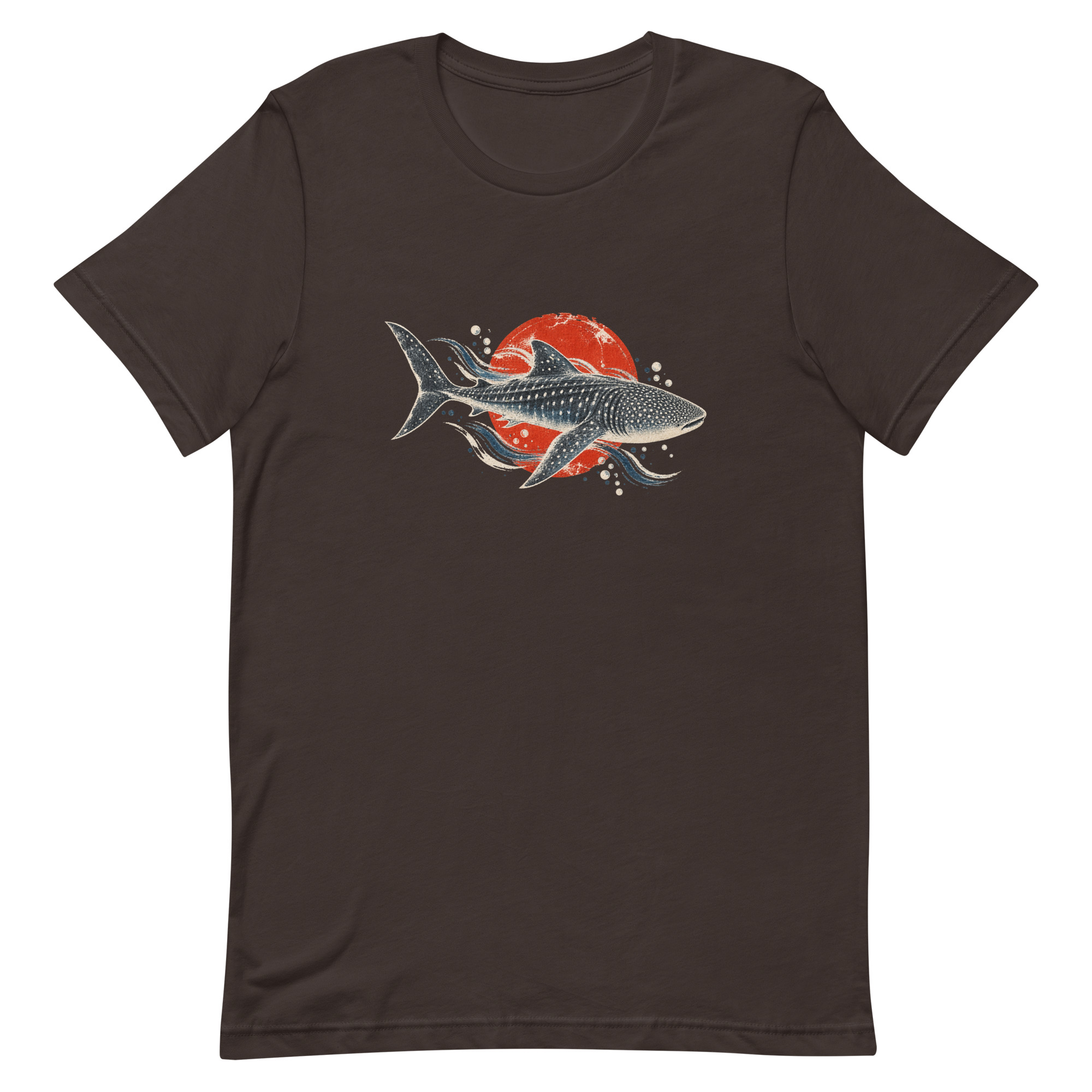 Gyotaku Whale Shark Red Sun Japanese Print, Japanese Art Tee, Mythology Gift - Image 10