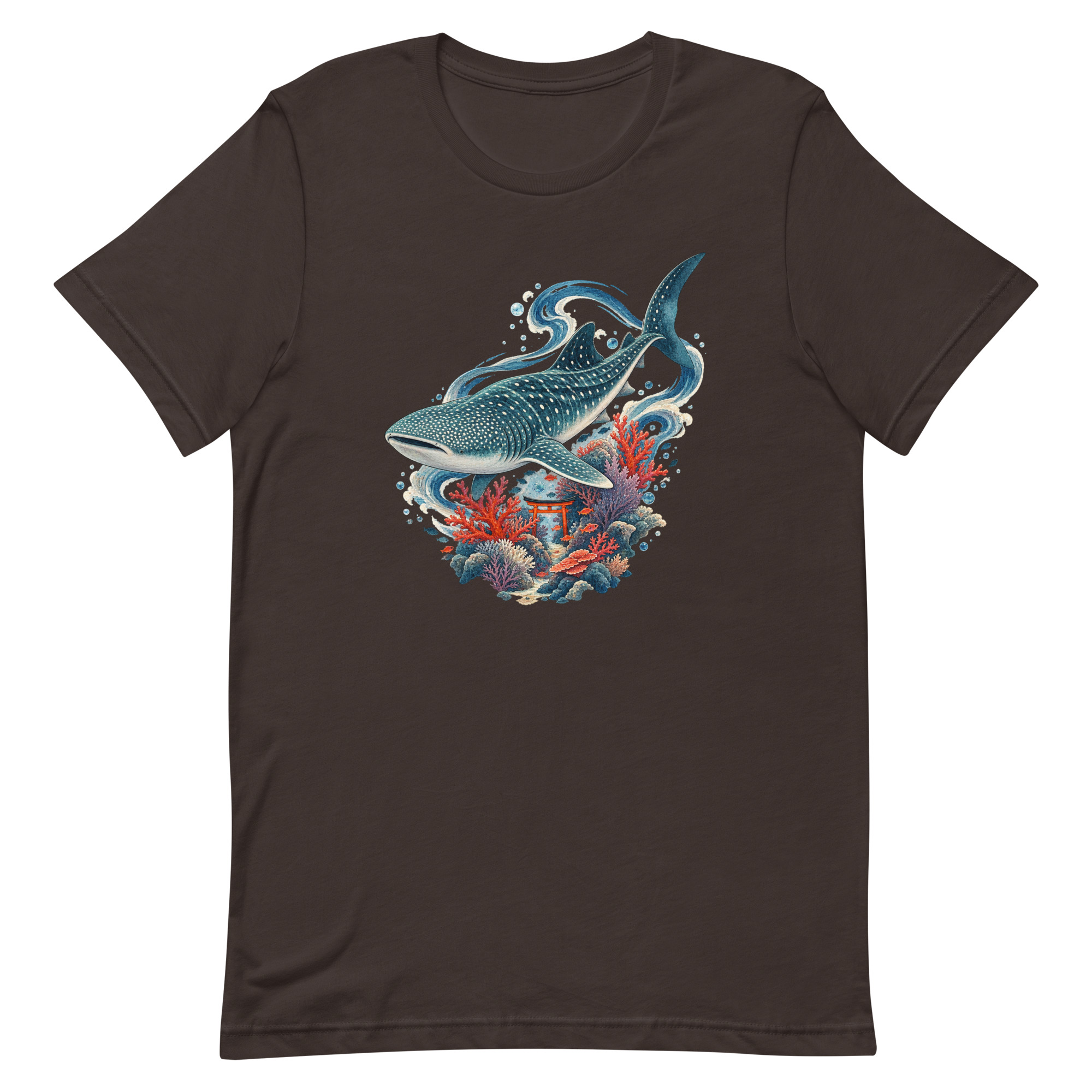 Whale Shark Torii Coral Garden Japanese Art, Japanese Art Tee, Mythology Gift - Image 10