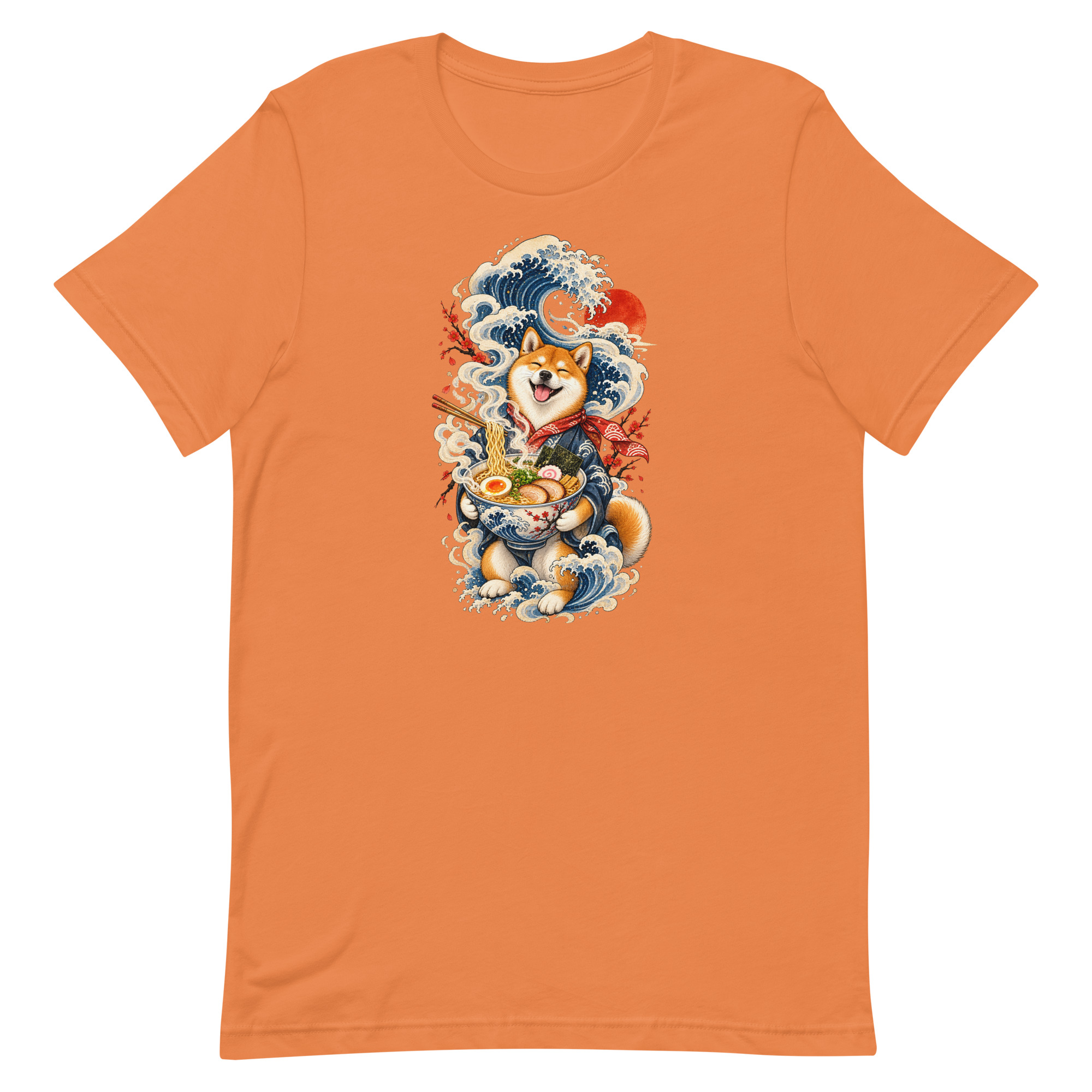 Shiba Inu Ramen Great Wave Japanese Food Art, Japanese Art Tee, Mythology Gift - Image 9
