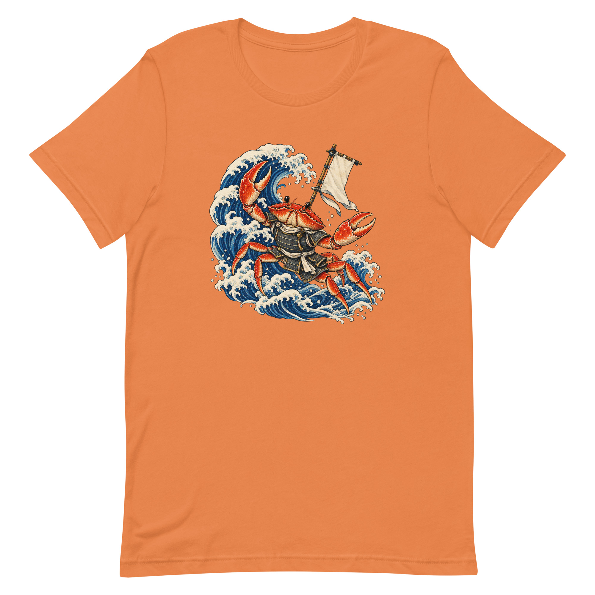 Samurai Crab Great Wave Japanese Warrior Art, Japanese Art Tee, Mythology Gift - Image 11