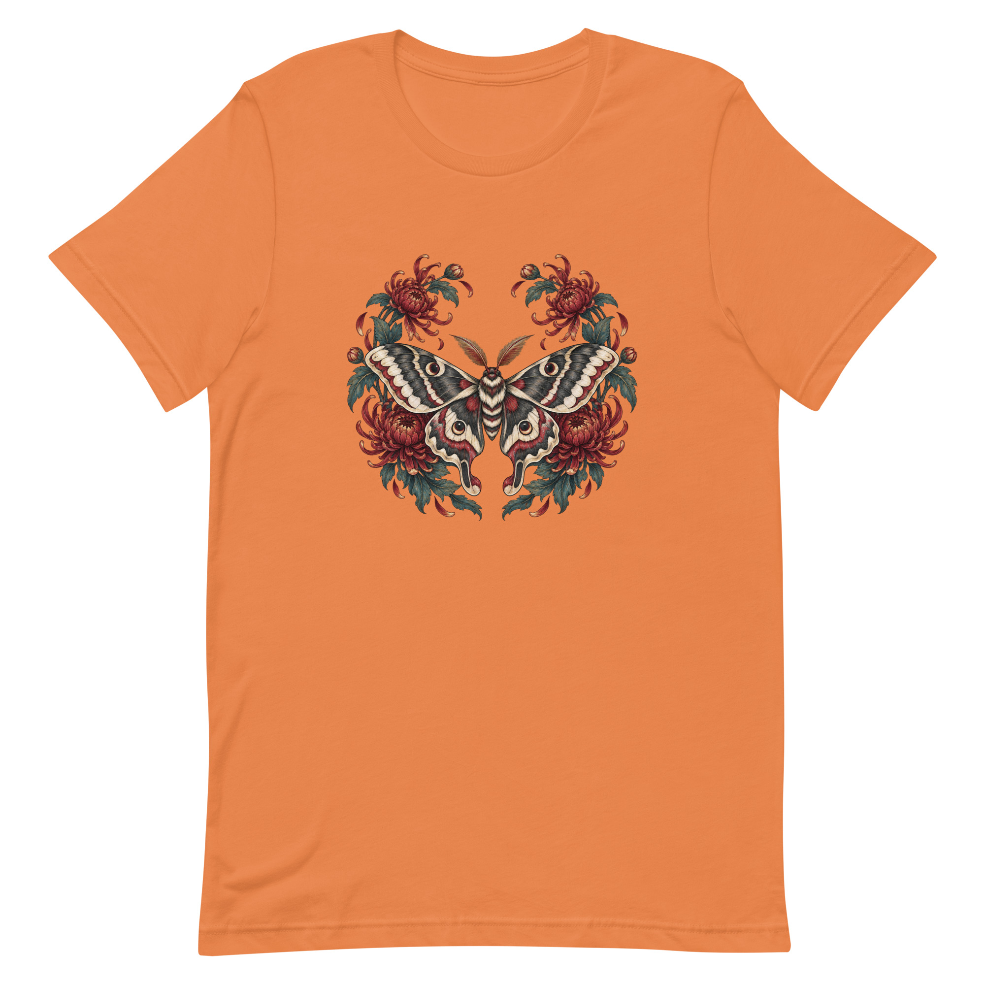 Japanese Moth Chrysanthemum Enso Ink Art, Japanese Art Tee, Mythology Gift - Image 11