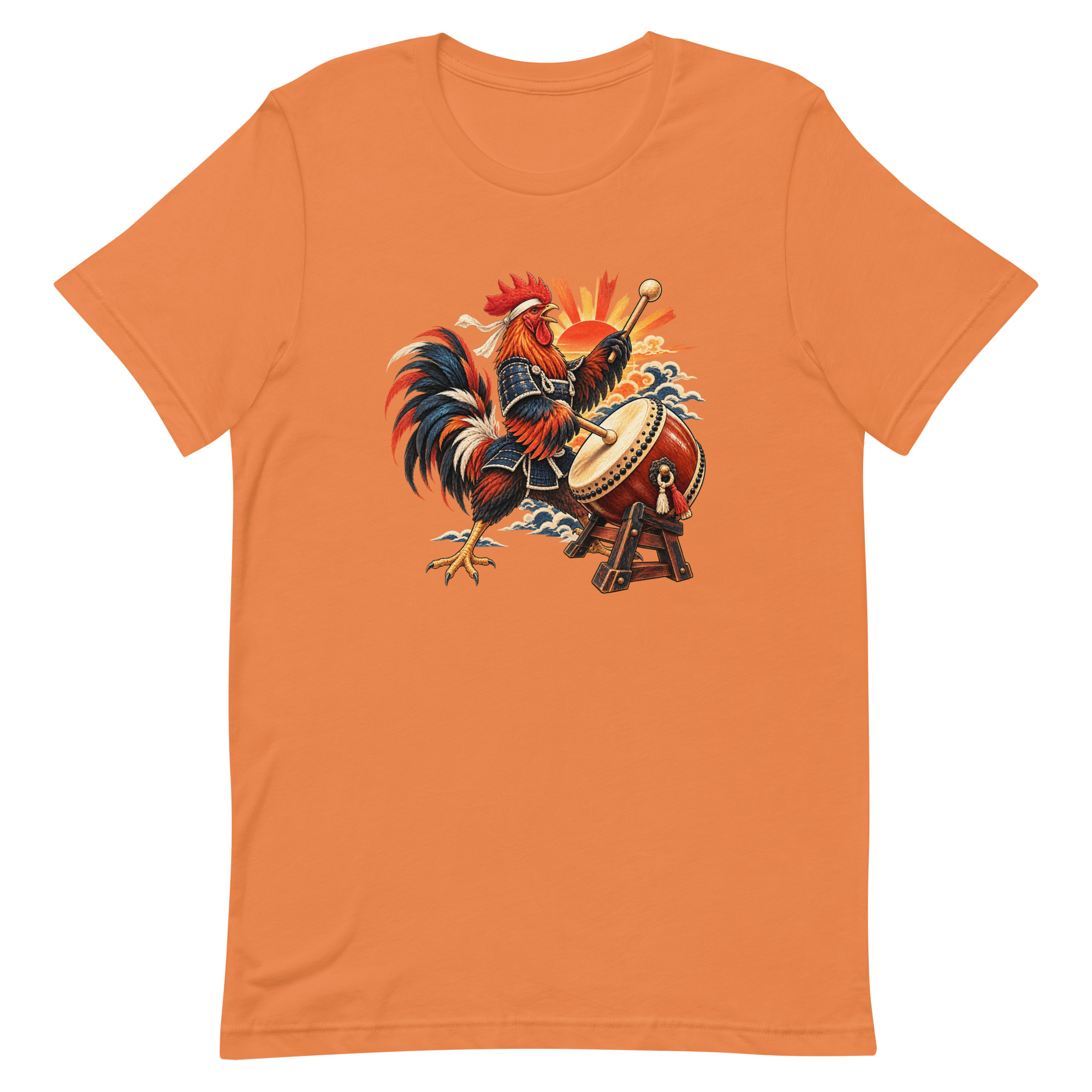 Rooster Samurai Taiko Drum Japanese Art, Japanese Art Tee, Mythology Gift - Image 11