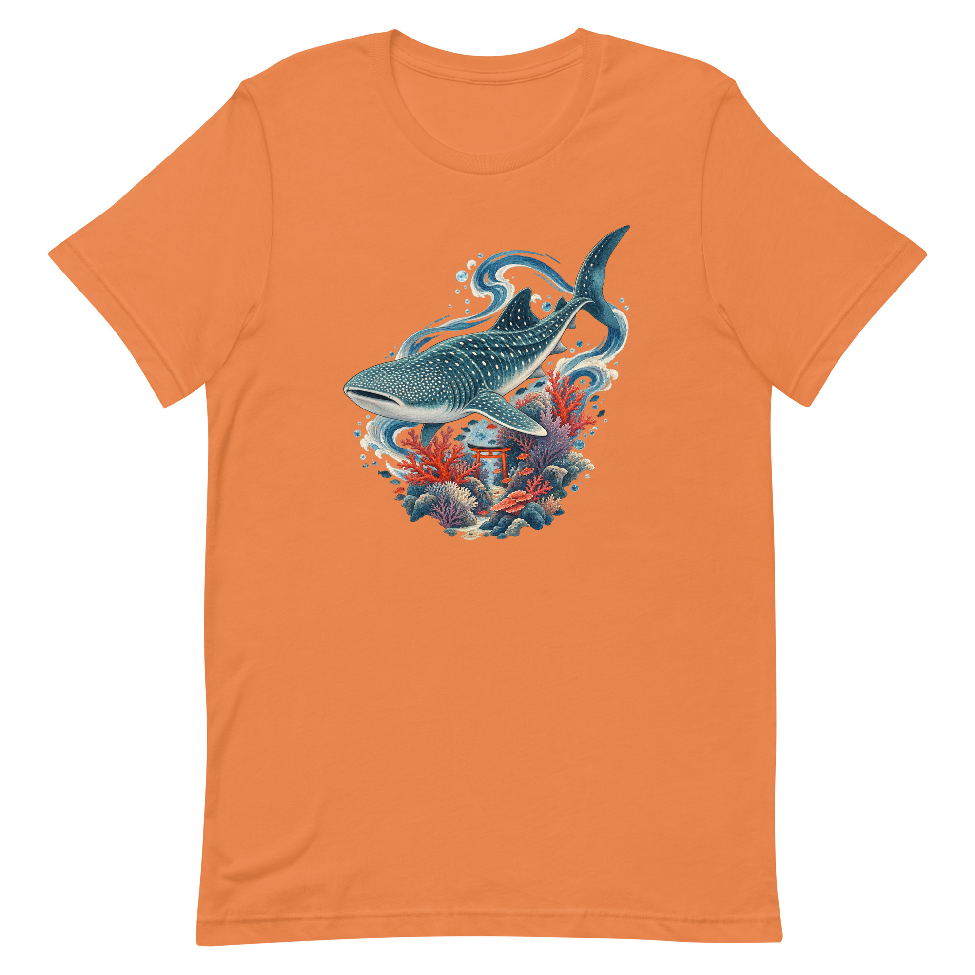 Whale Shark Torii Coral Garden Japanese Art, Japanese Art Tee, Mythology Gift - Image 11