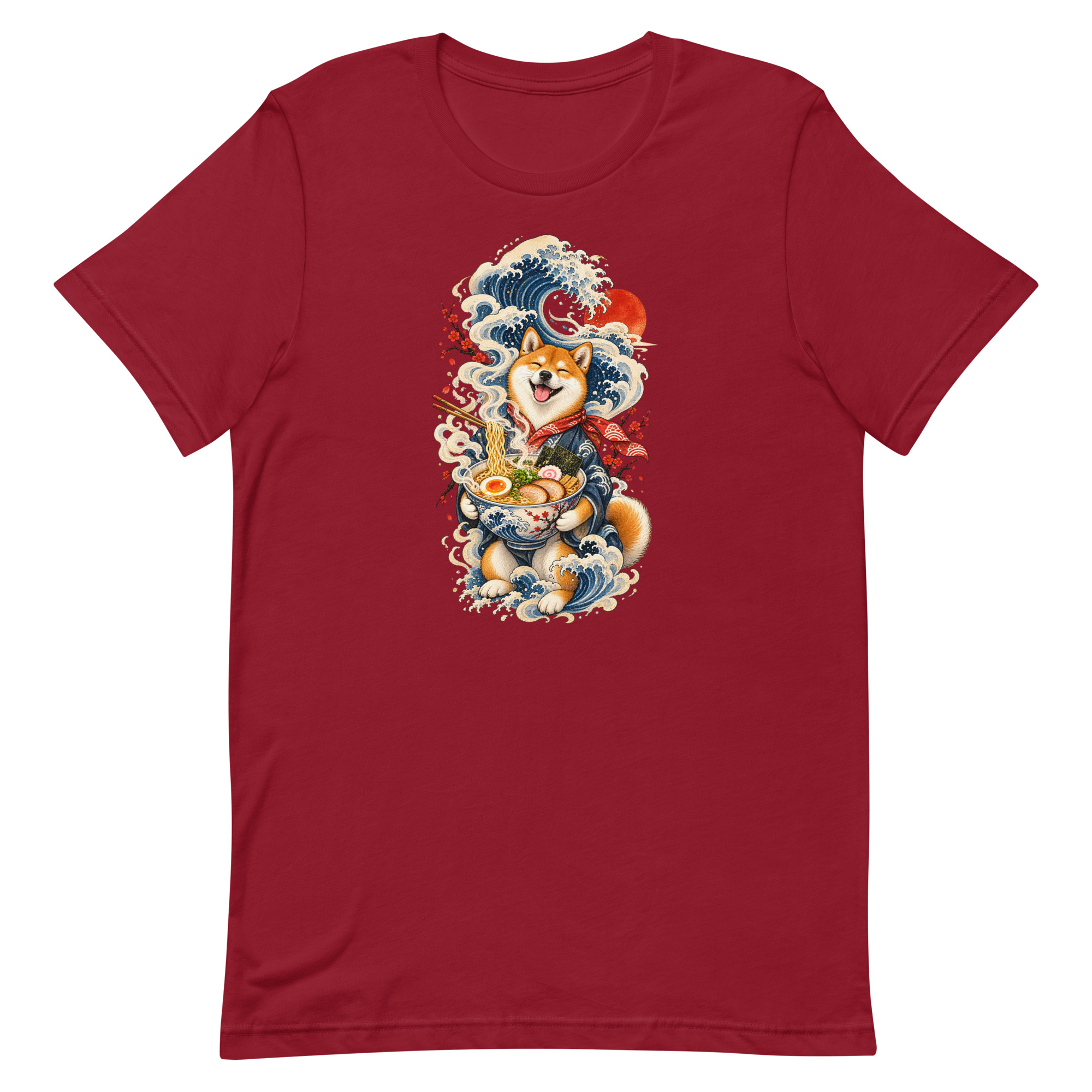 Shiba Inu Ramen Great Wave Japanese Food Art, Japanese Art Tee, Mythology Gift - Image 10