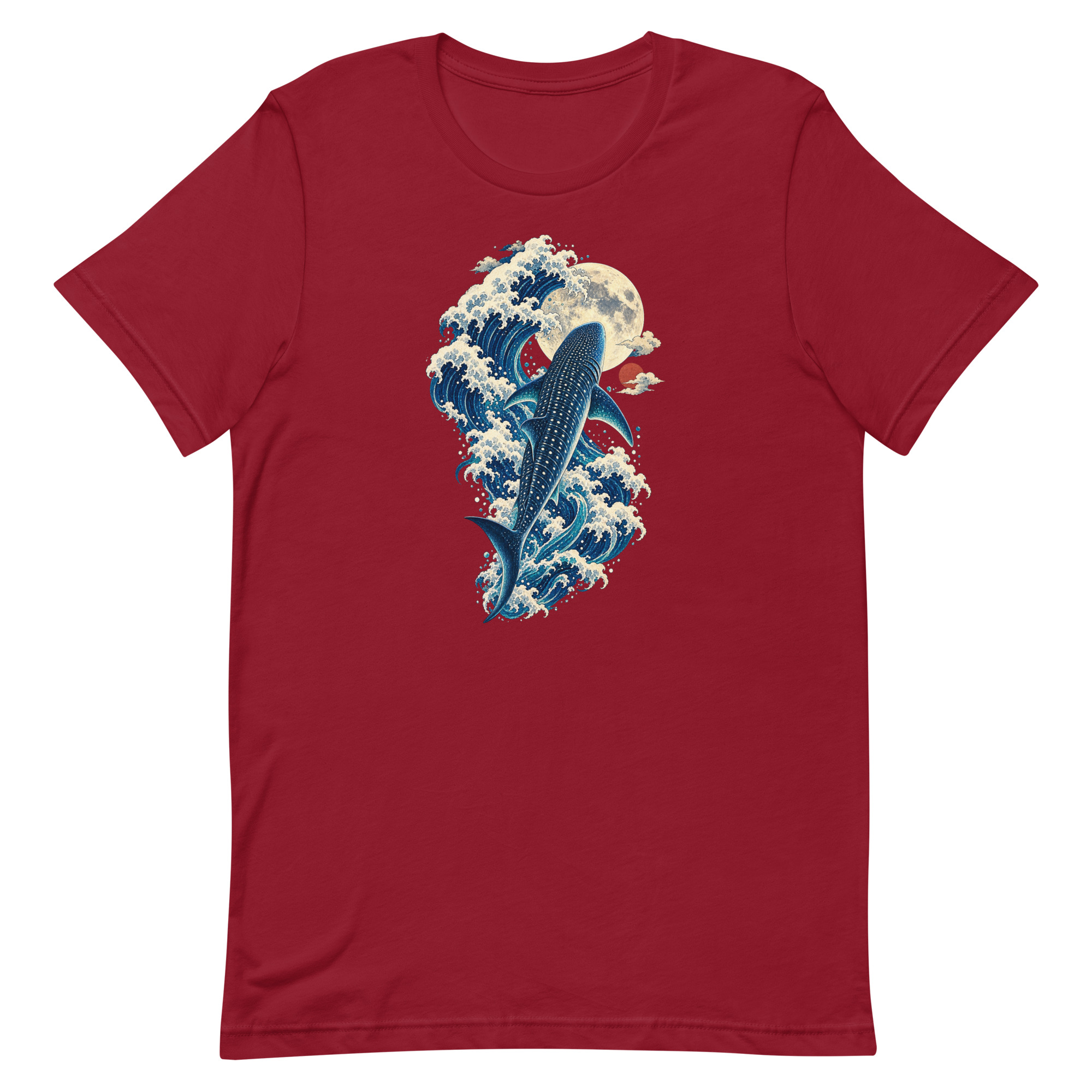 Whale Shark Great Wave Moon Japanese Art, Japanese Art Tee, Mythology Gift - Image 10