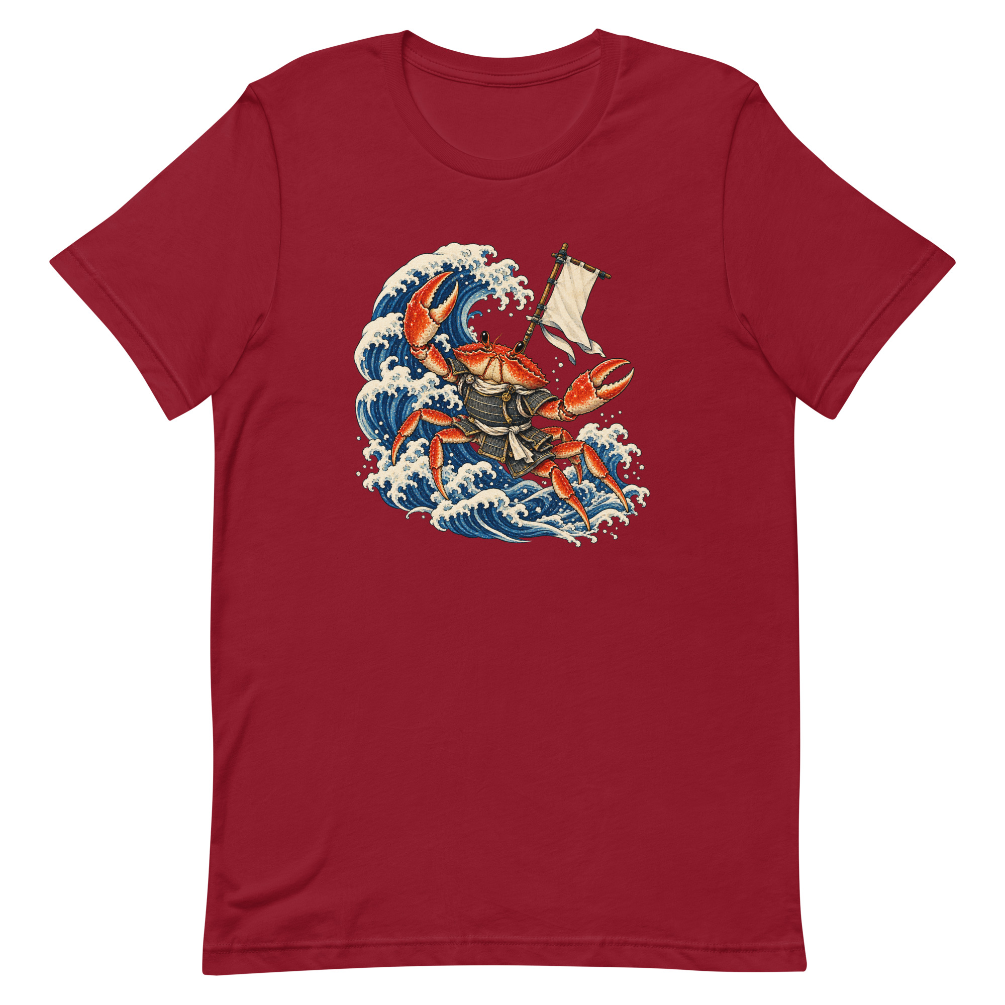 Samurai Crab Great Wave Japanese Warrior Art, Japanese Art Tee, Mythology Gift - Image 12