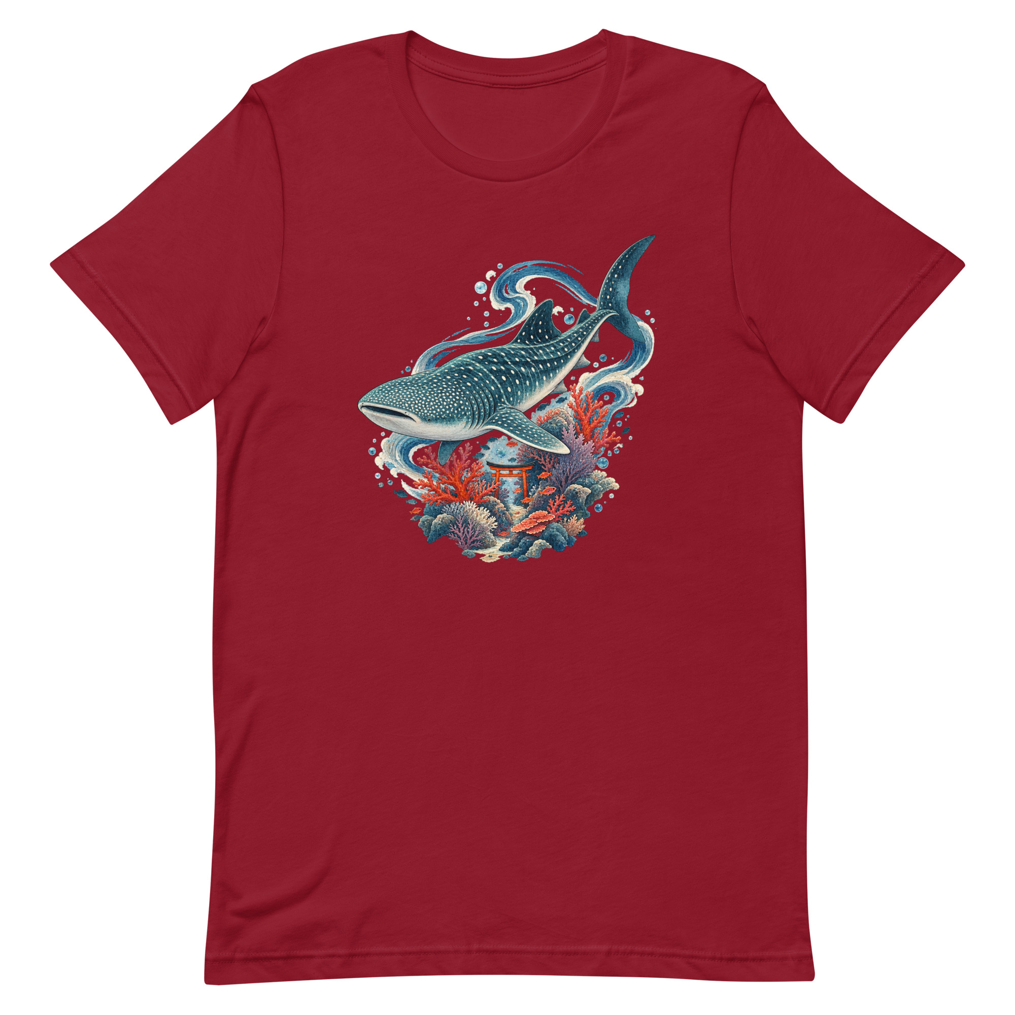 Whale Shark Torii Coral Garden Japanese Art, Japanese Art Tee, Mythology Gift - Image 12