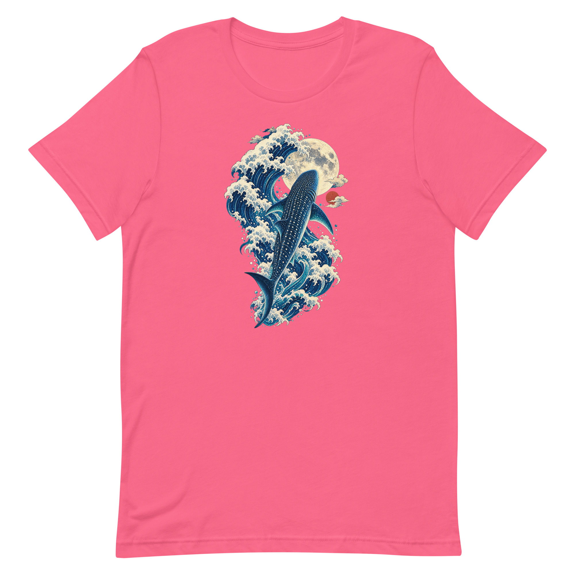Whale Shark Great Wave Moon Japanese Art, Japanese Art Tee, Mythology Gift - Image 72