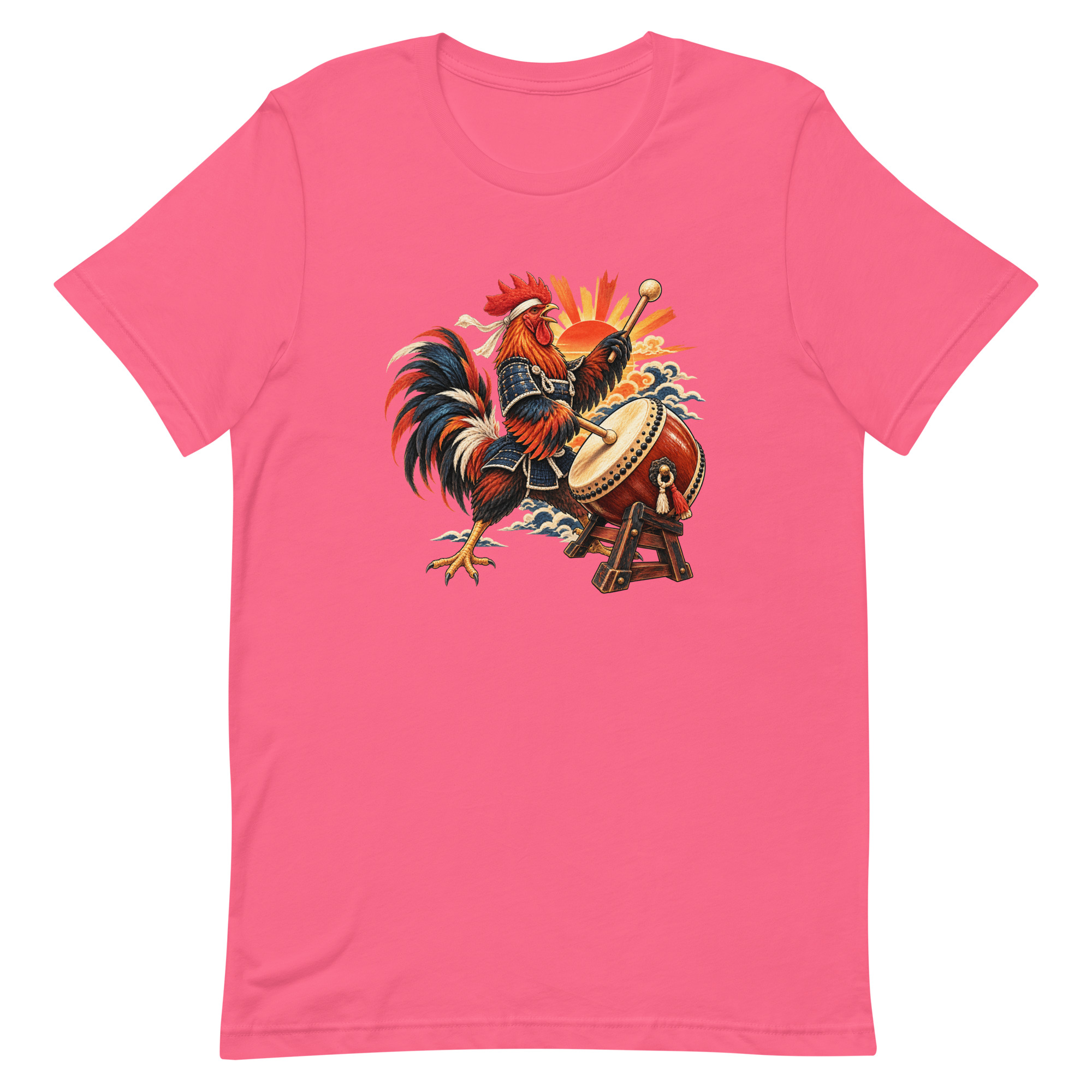 Rooster Samurai Taiko Drum Japanese Art, Japanese Art Tee, Mythology Gift - Image 74