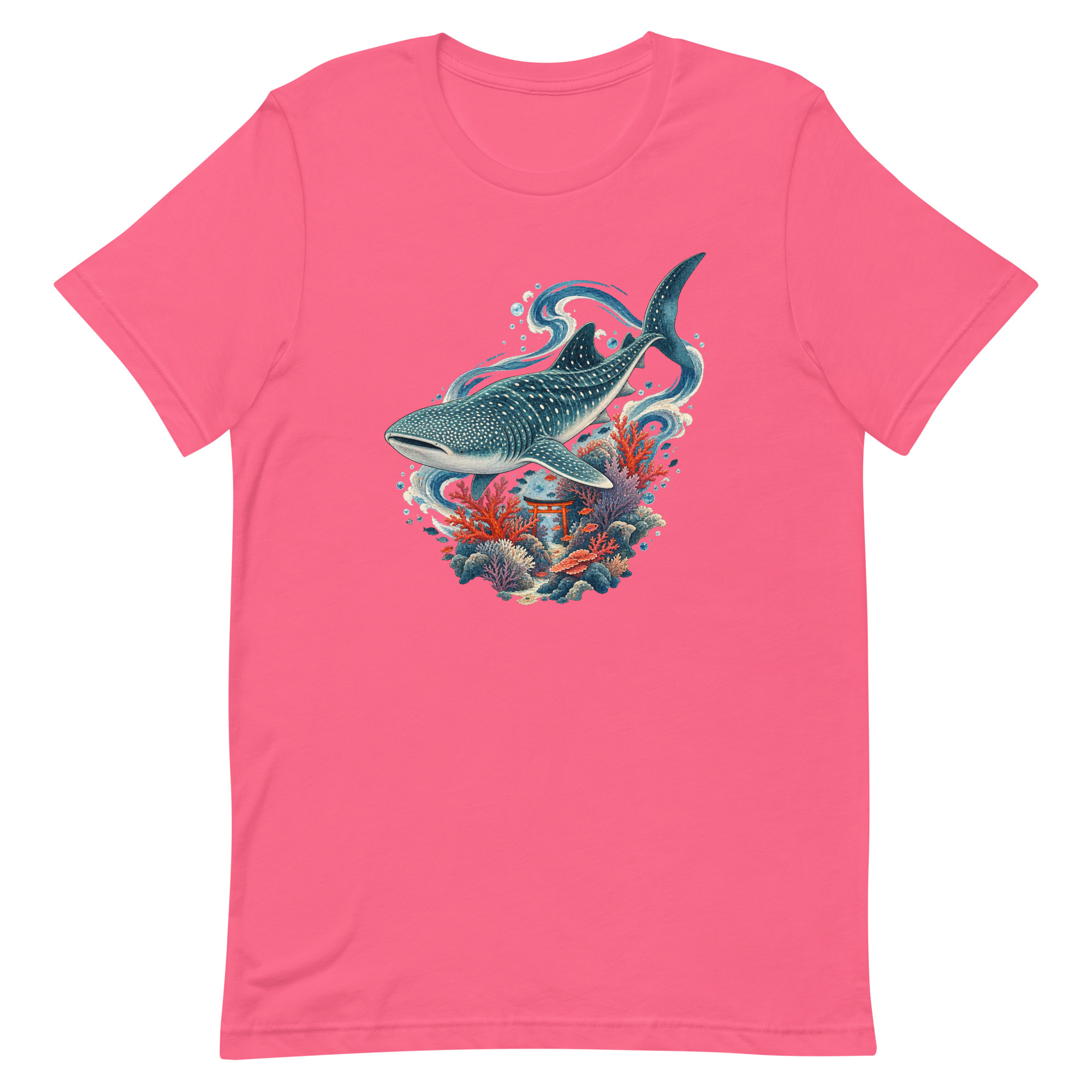 Whale Shark Torii Coral Garden Japanese Art, Japanese Art Tee, Mythology Gift - Image 74