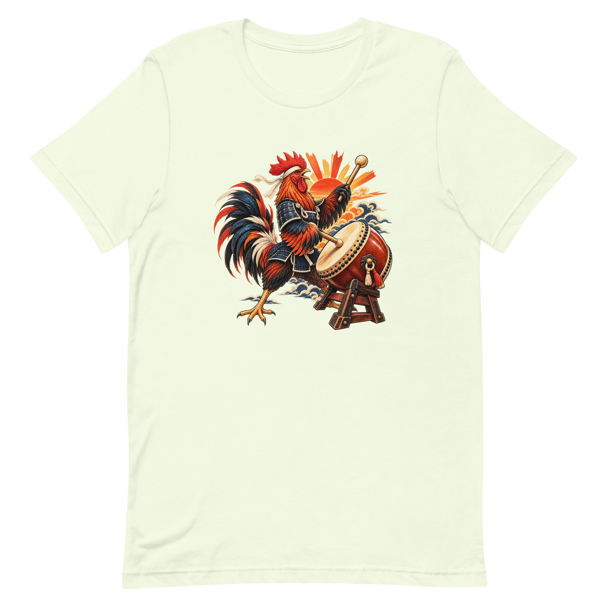 Rooster Samurai Taiko Drum Japanese Art, Japanese Art Tee, Mythology Gift - Image 13