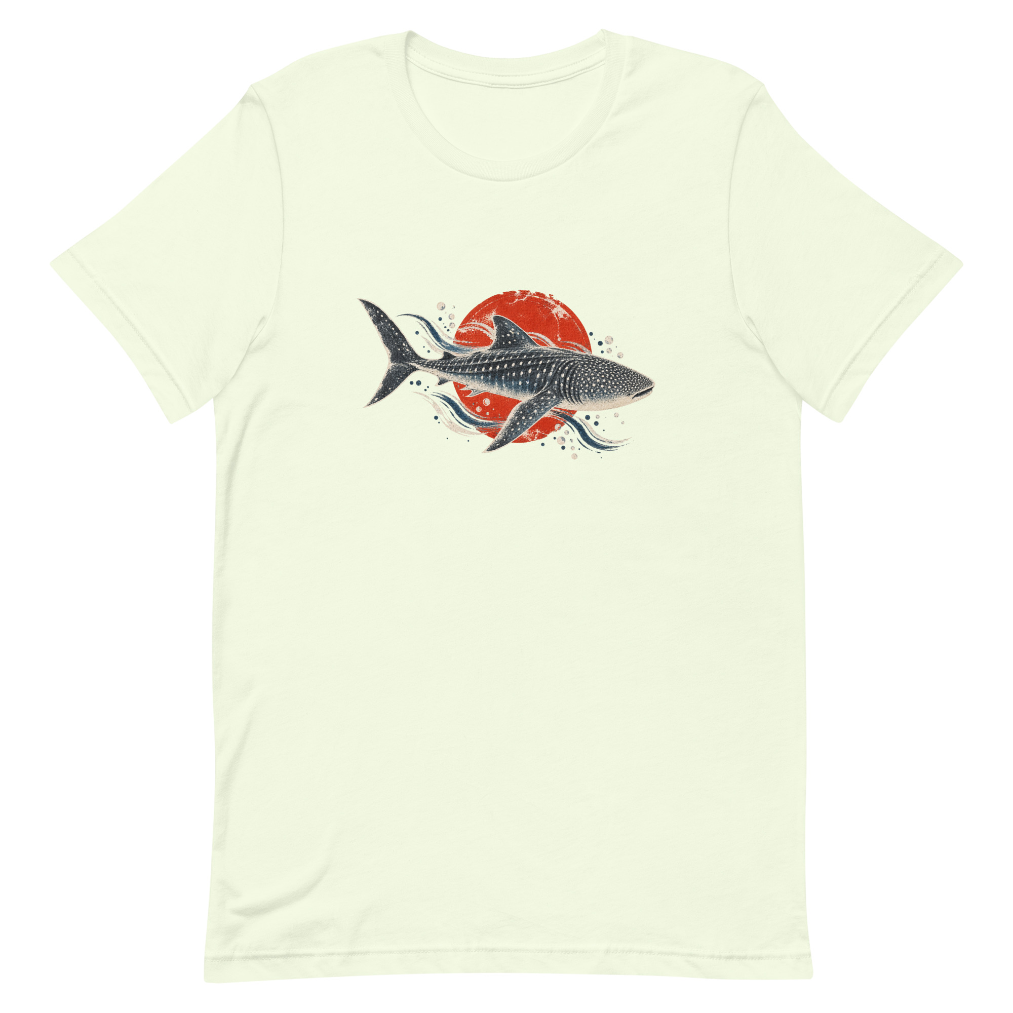 Gyotaku Whale Shark Red Sun Japanese Print, Japanese Art Tee, Mythology Gift - Image 13