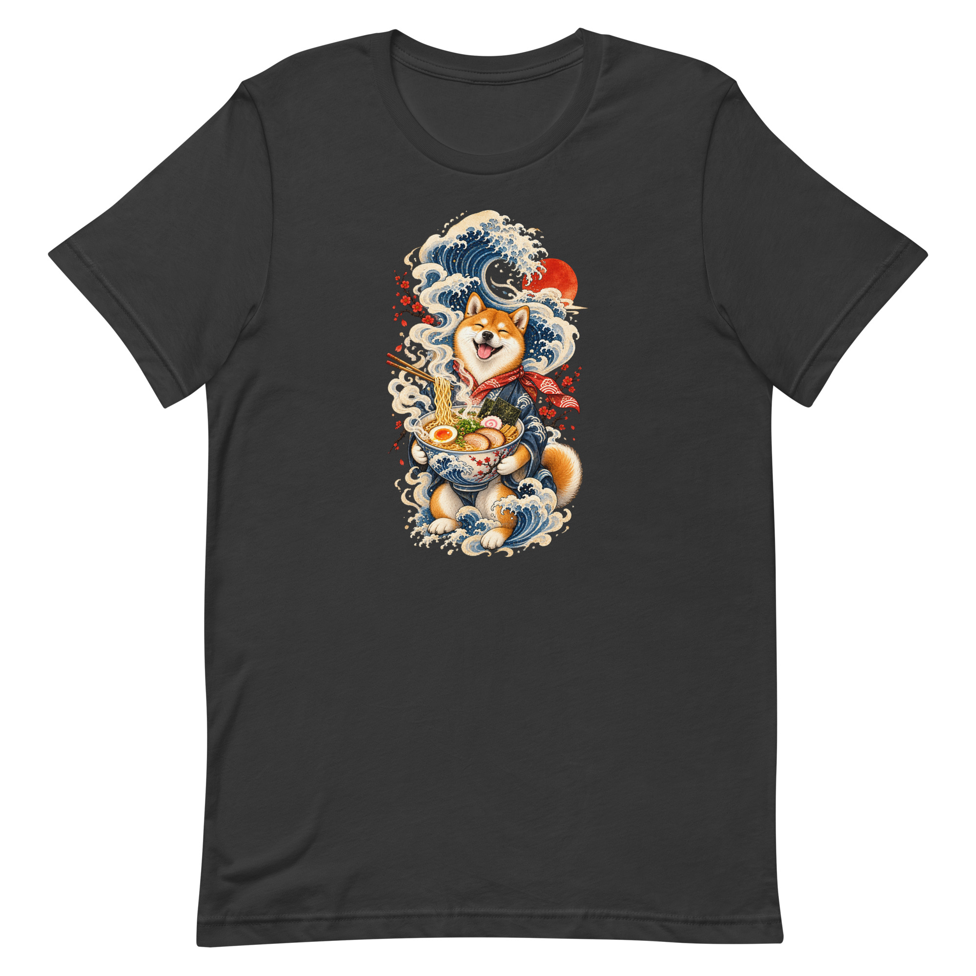 Shiba Inu Ramen Great Wave Japanese Food Art, Japanese Art Tee, Mythology Gift - Image 73