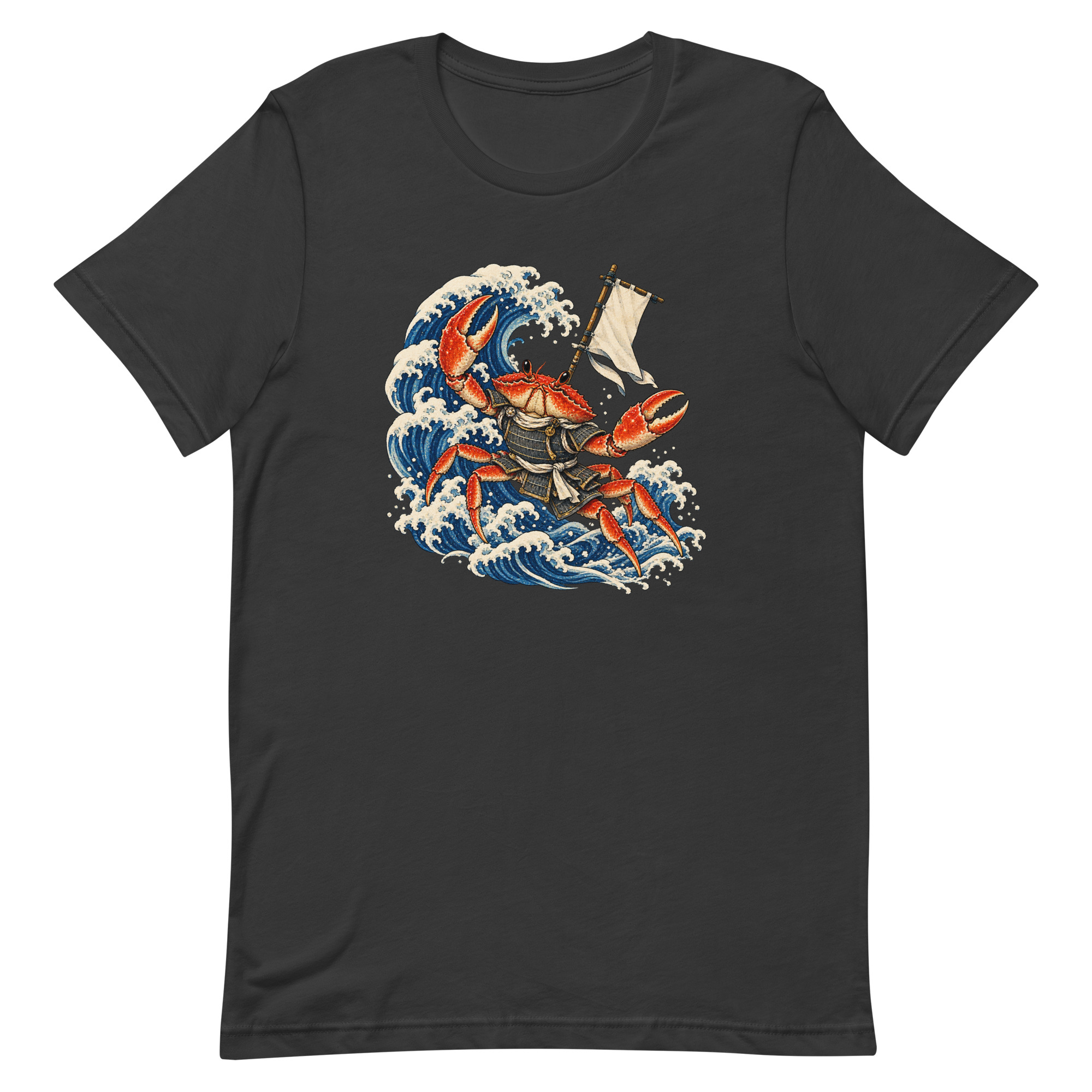 Samurai Crab Great Wave Japanese Warrior Art, Japanese Art Tee, Mythology Gift - Image 75