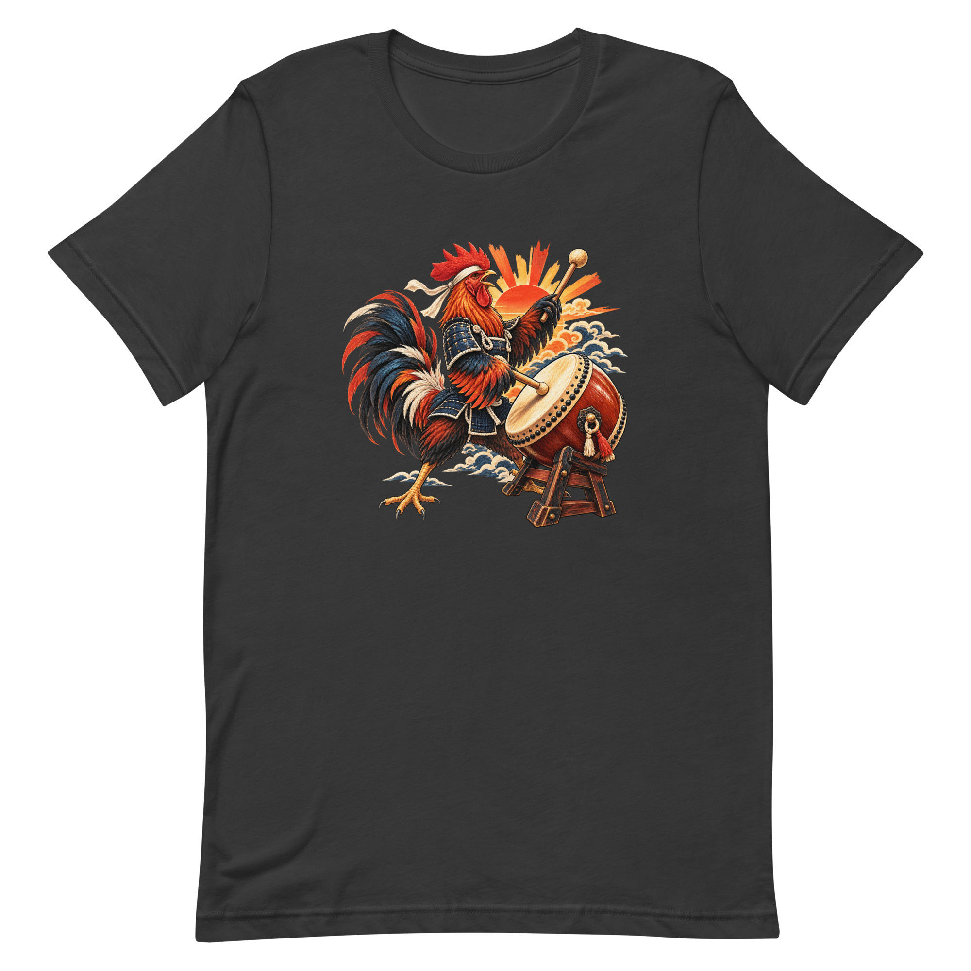 Rooster Samurai Taiko Drum Japanese Art, Japanese Art Tee, Mythology Gift - Image 75