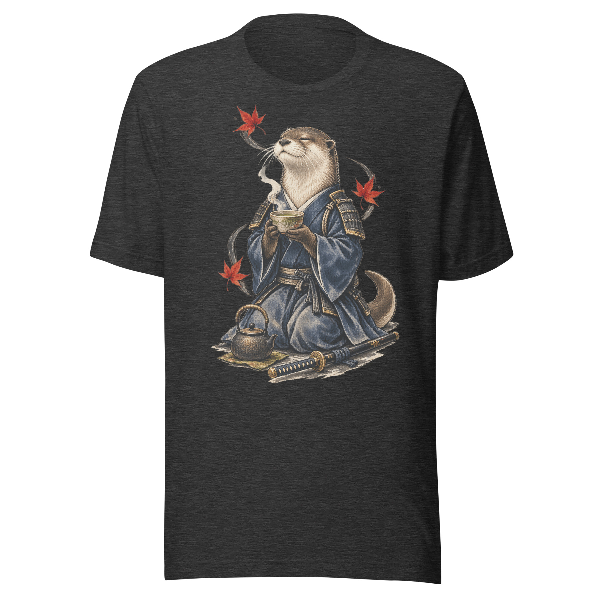 Otter Tea Ceremony Maple Japanese Warrior Animal Art - Image 5