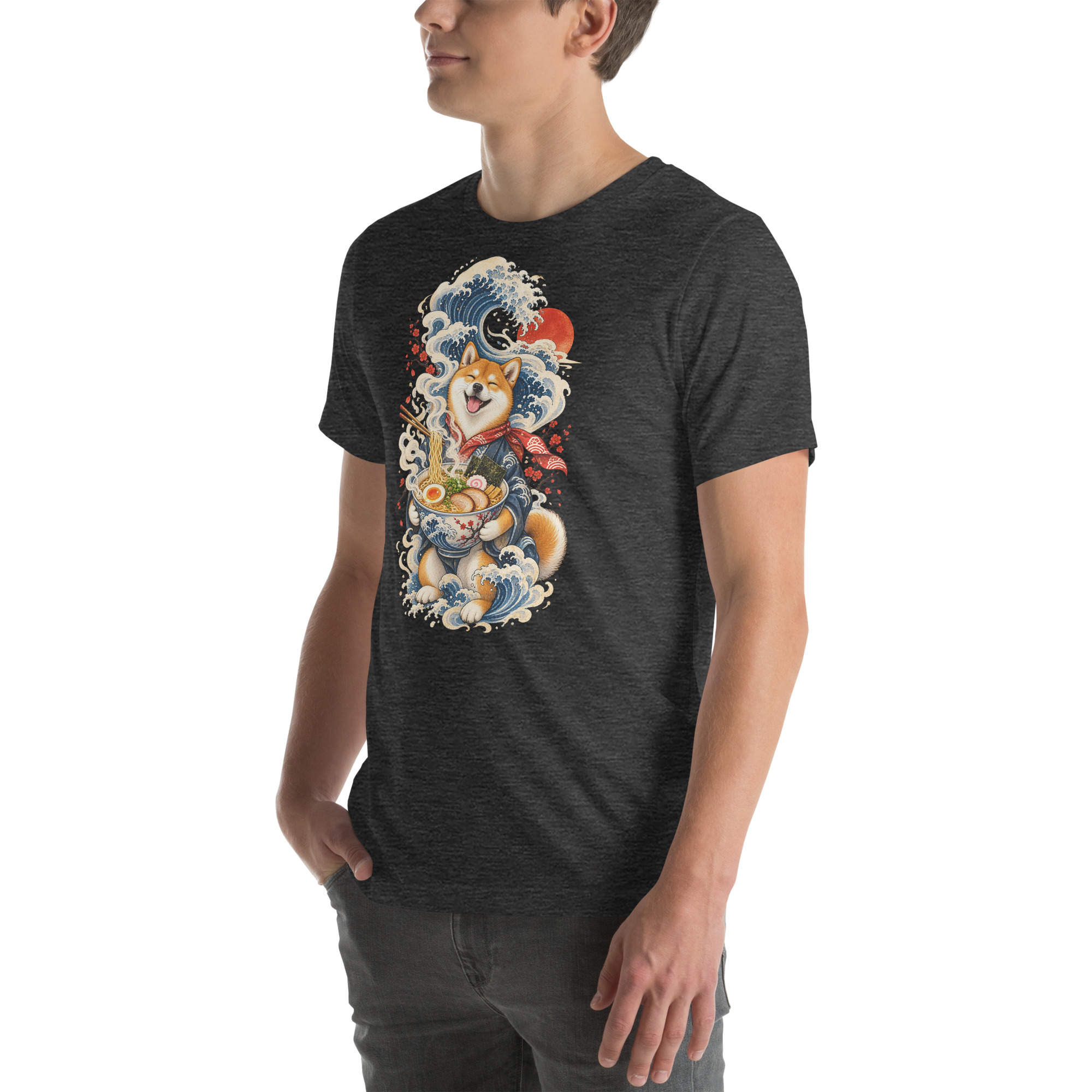 Shiba Inu Ramen Great Wave Japanese Food Art, Japanese Art Tee, Mythology Gift - Image 115