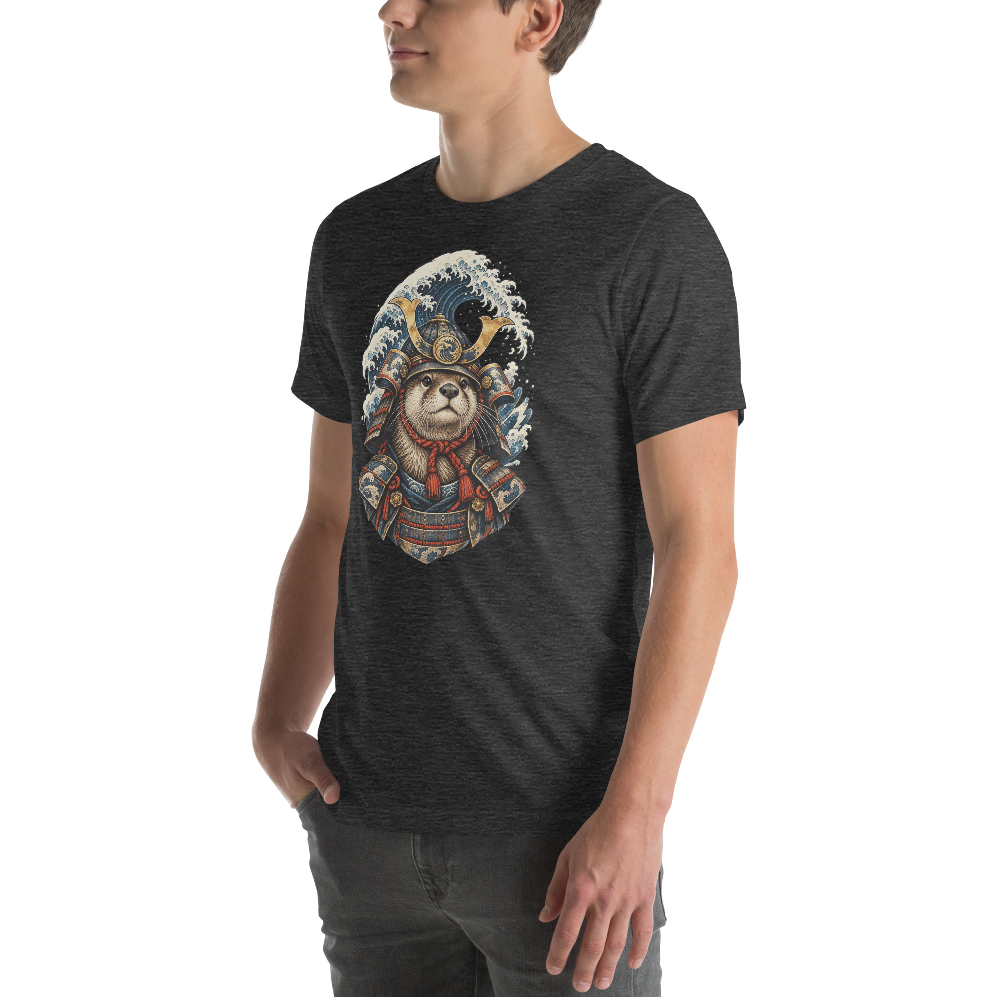Otter Kabuto Great Wave Japanese Samurai Animal Art - Image 37