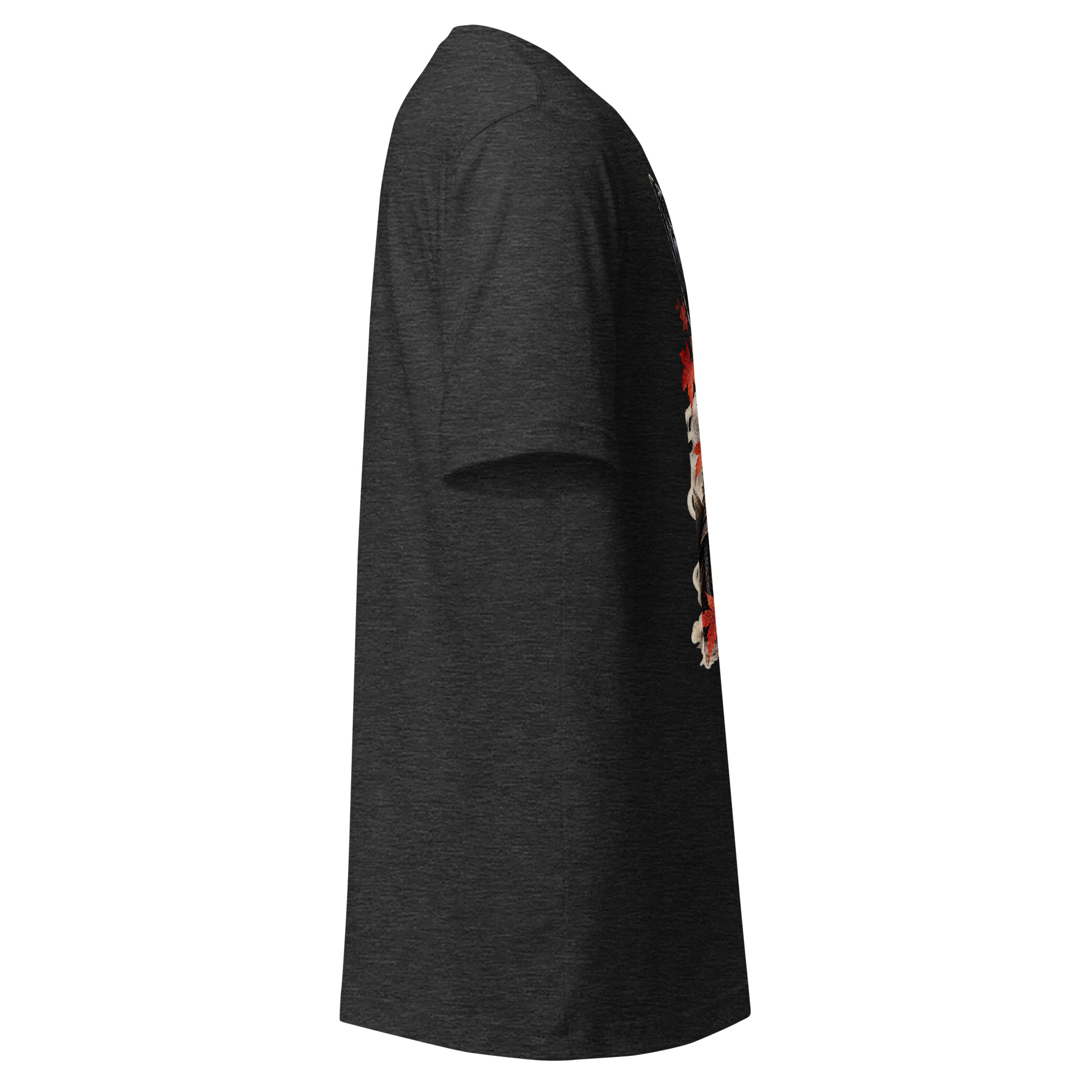 Raven Samurai Helmet Japanese Warrior Bird Art T-Shirt - Image 18