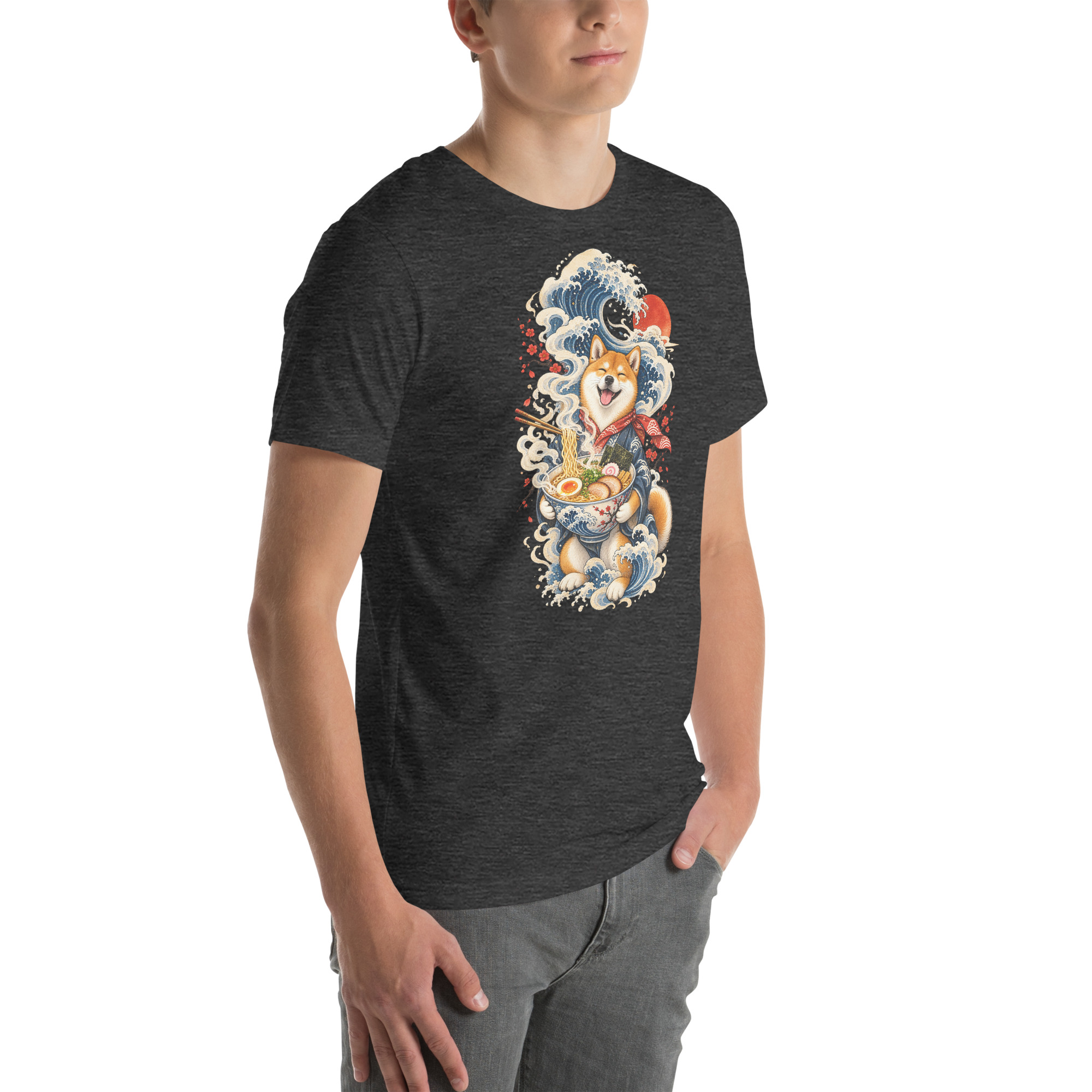 Shiba Inu Ramen Great Wave Japanese Food Art, Japanese Art Tee, Mythology Gift - Image 117