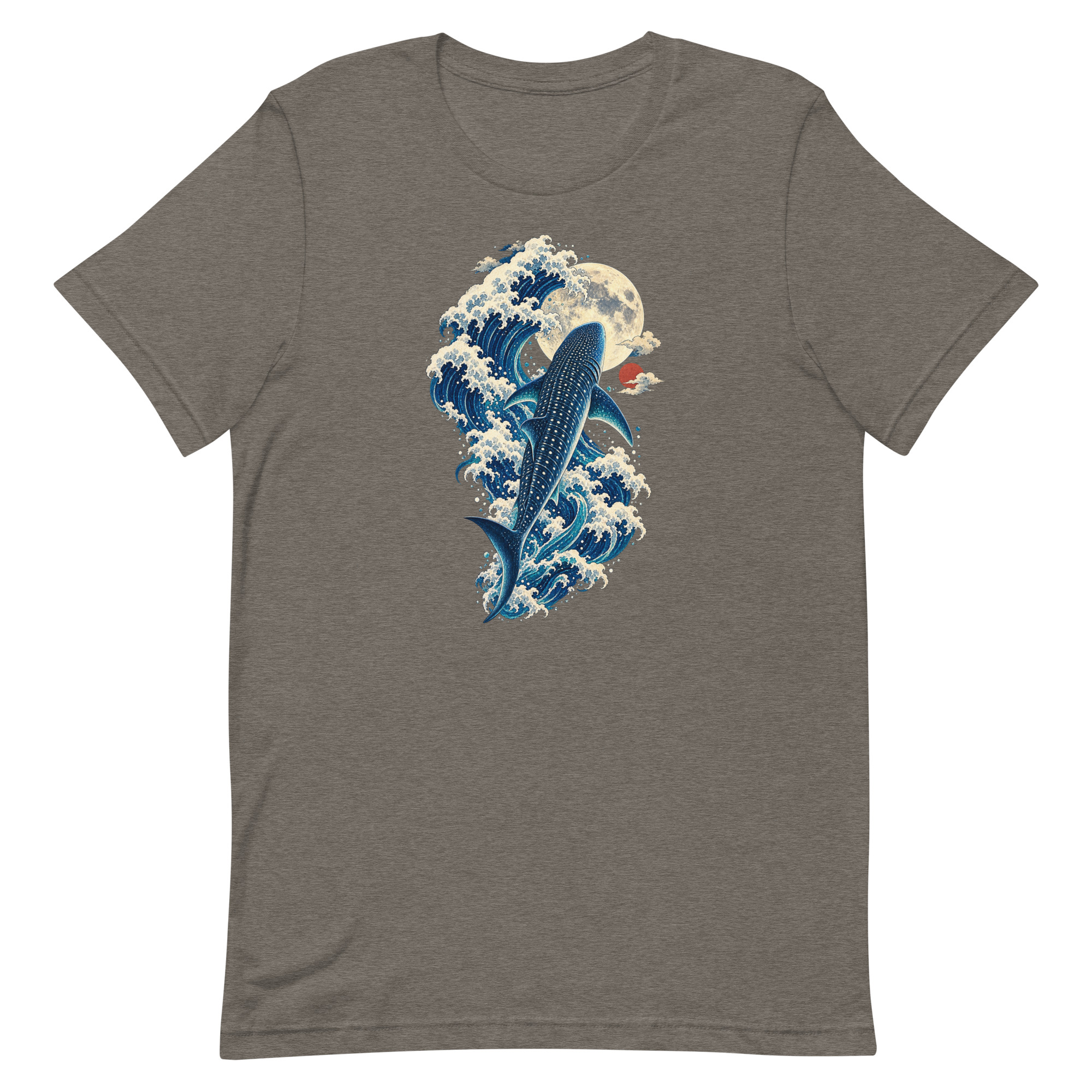 Whale Shark Great Wave Moon Japanese Art, Japanese Art Tee, Mythology Gift - Image 84