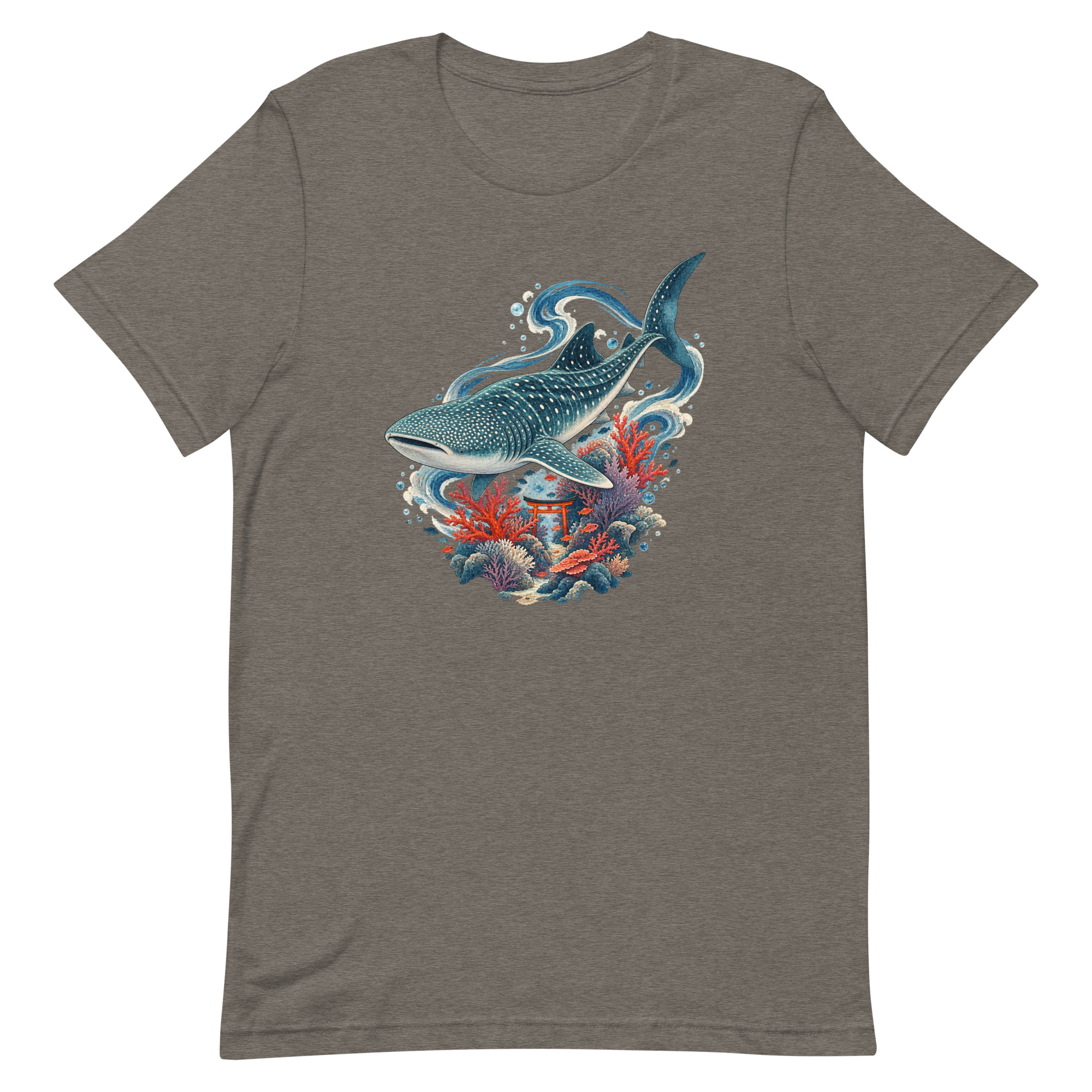 Whale Shark Torii Coral Garden Japanese Art, Japanese Art Tee, Mythology Gift - Image 86