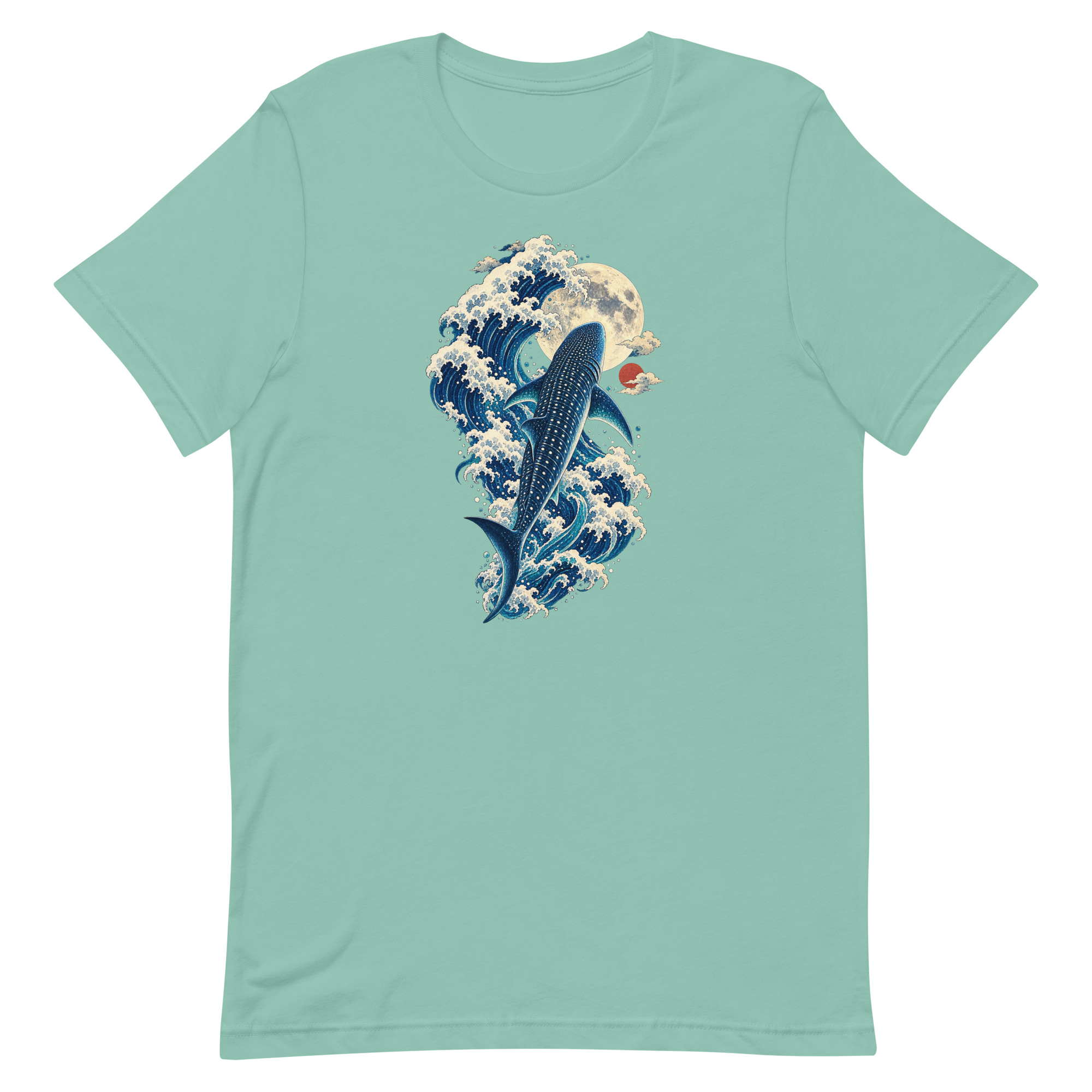 Whale Shark Great Wave Moon Japanese Art, Japanese Art Tee, Mythology Gift - Image 12