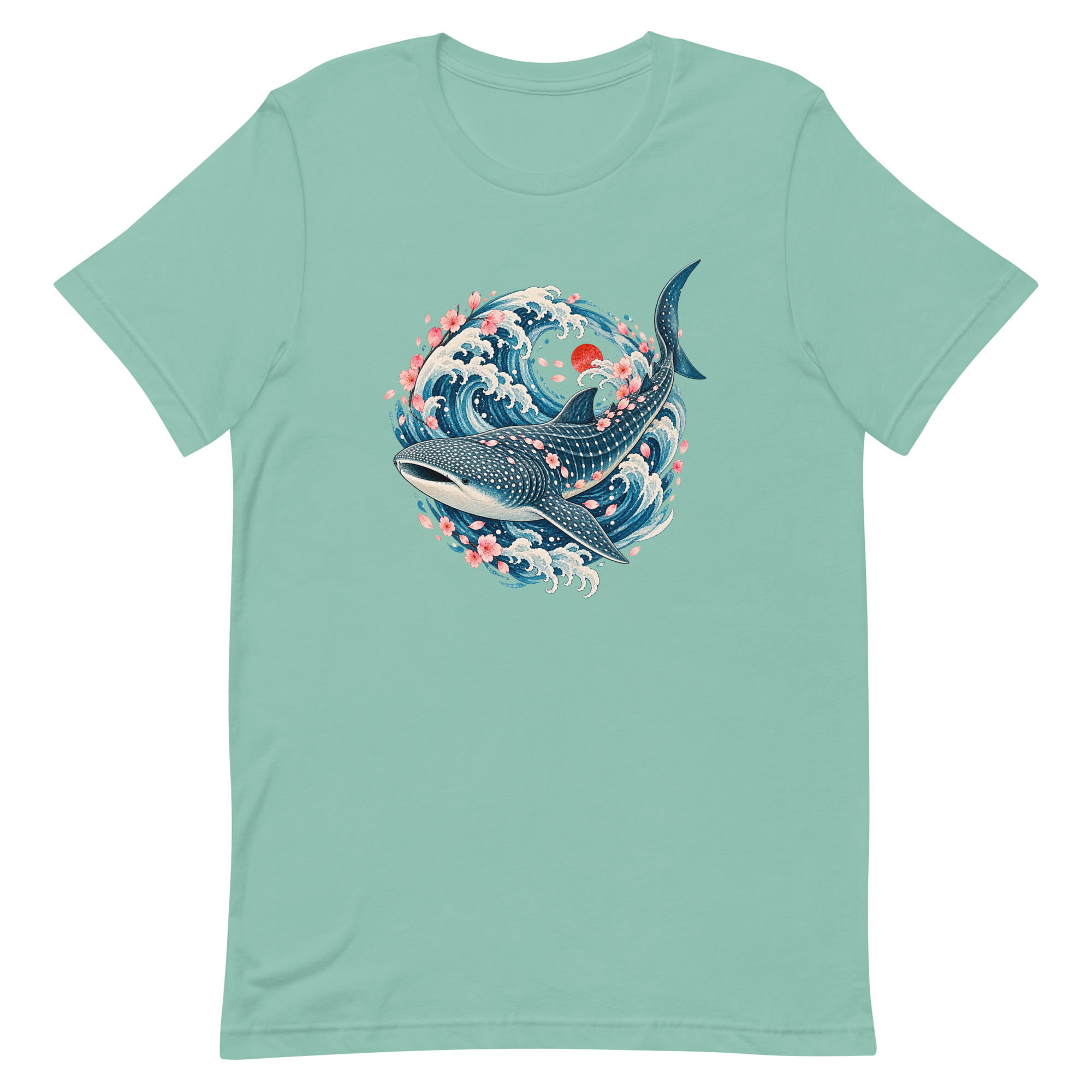 Whale Shark Sakura Current Japanese Art, Japanese Art Tee, Mythology Gift - Image 14