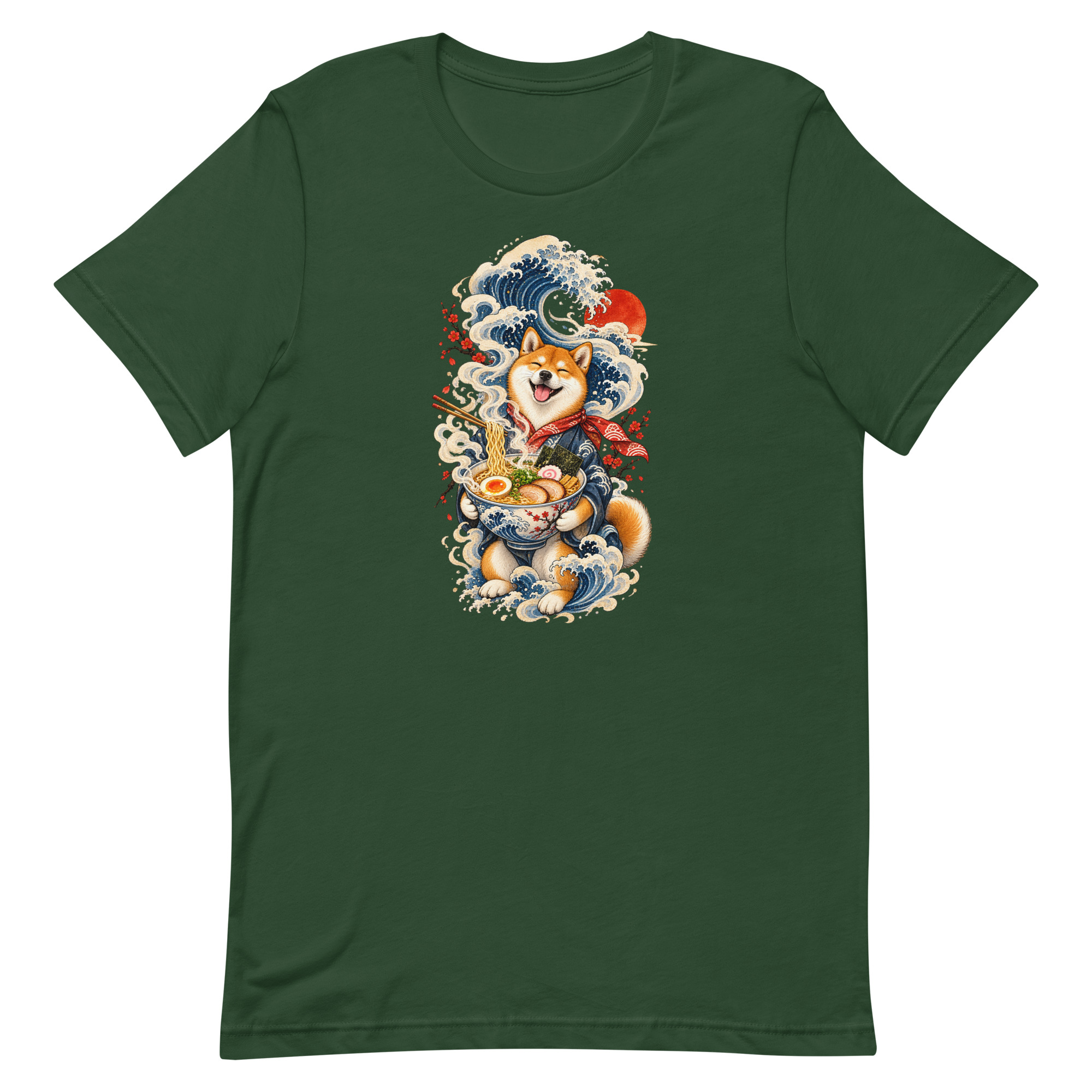 Shiba Inu Ramen Great Wave Japanese Food Art, Japanese Art Tee, Mythology Gift - Image 13