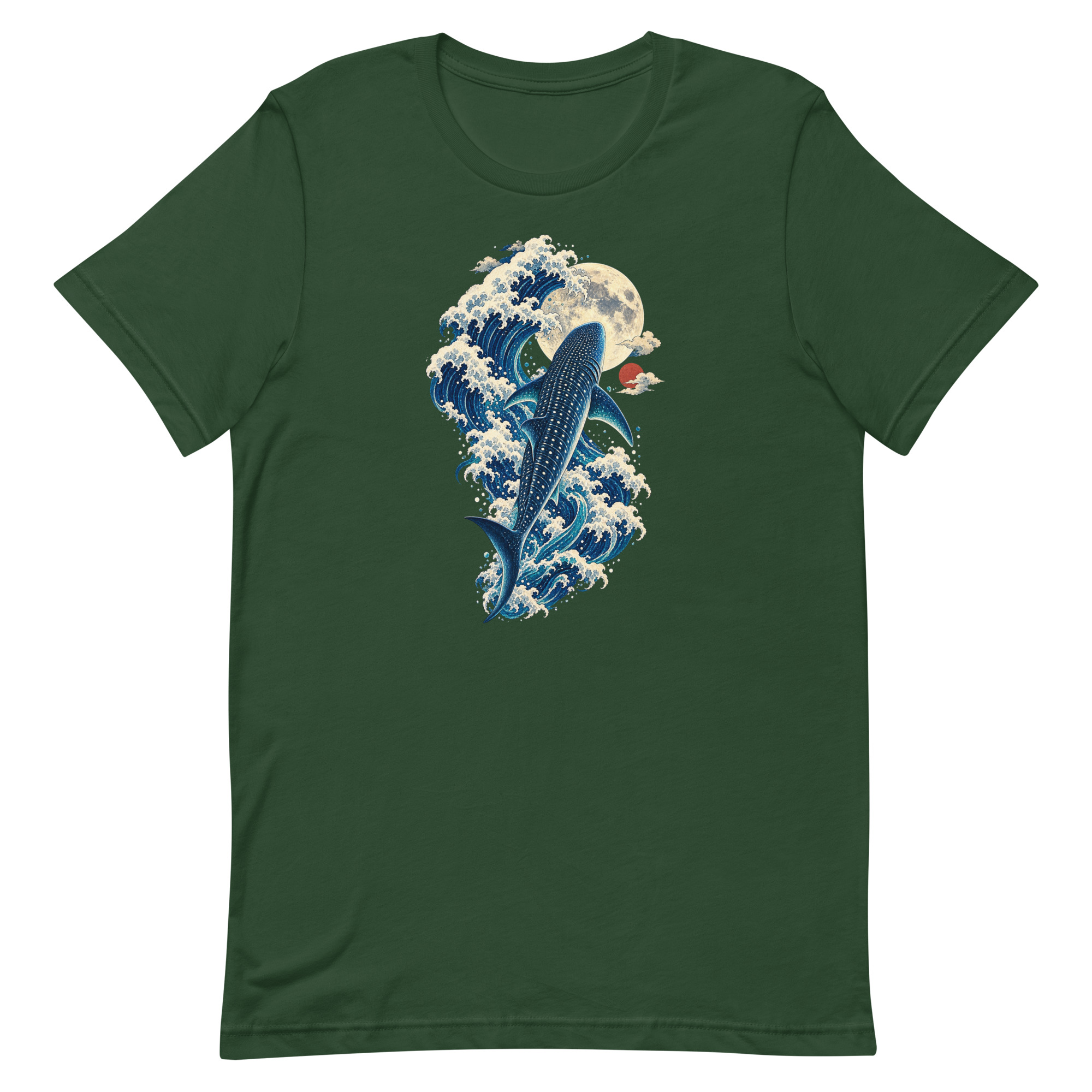 Whale Shark Great Wave Moon Japanese Art, Japanese Art Tee, Mythology Gift - Image 13