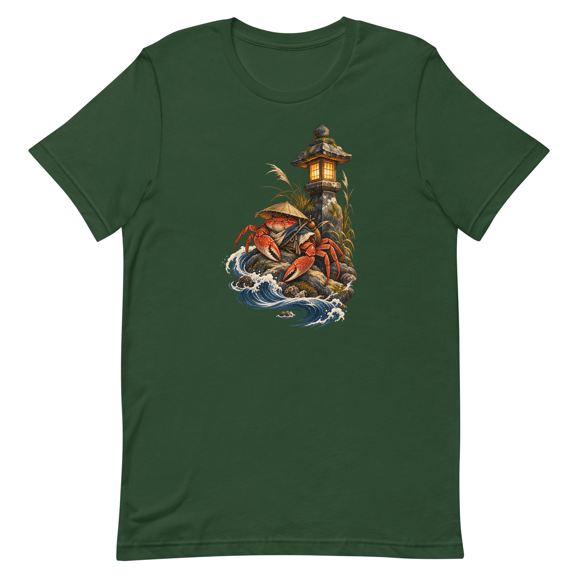 Crab Ronin Lantern Shore Japanese Art, Japanese Art Tee, Mythology Gift - Image 13