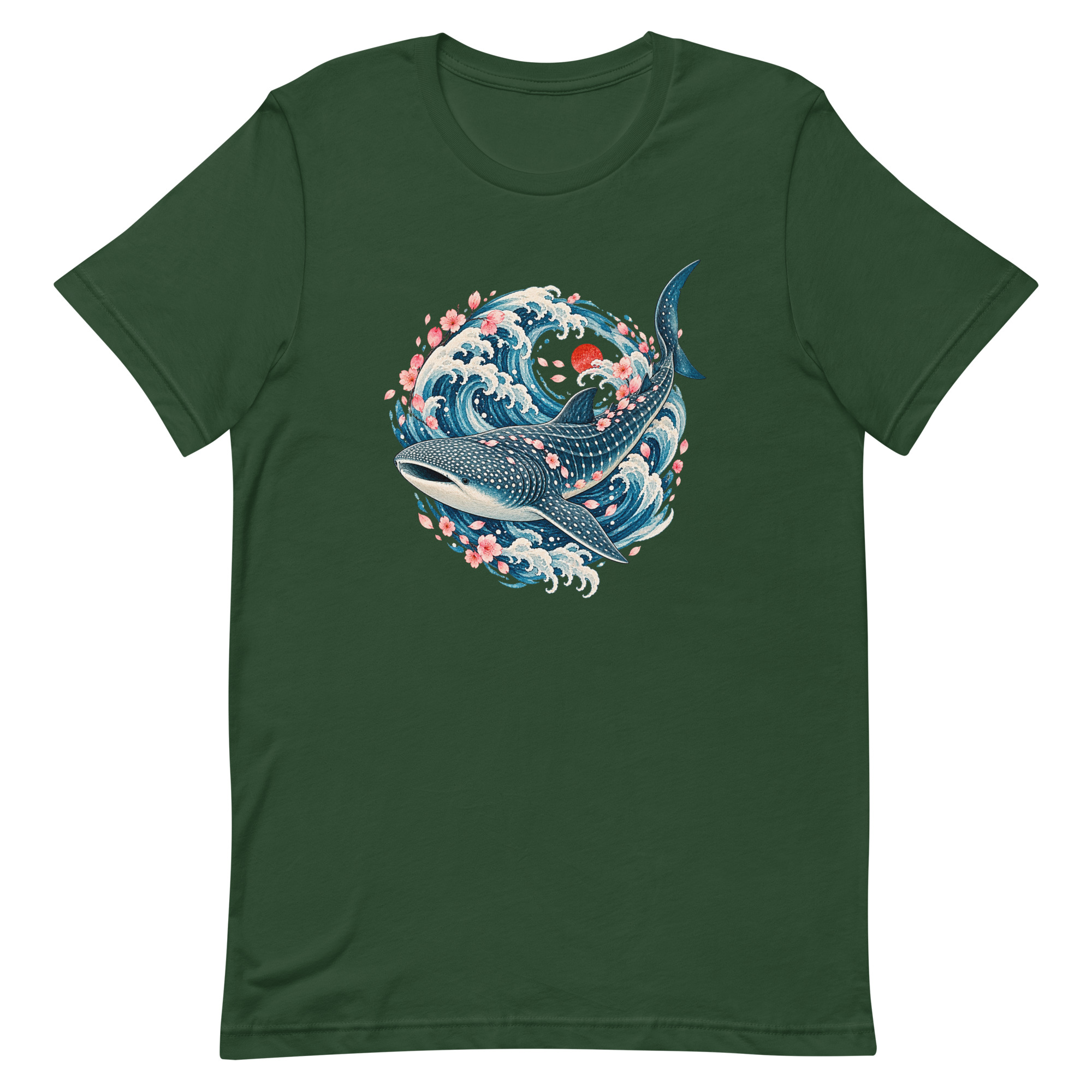 Whale Shark Sakura Current Japanese Art, Japanese Art Tee, Mythology Gift - Image 15