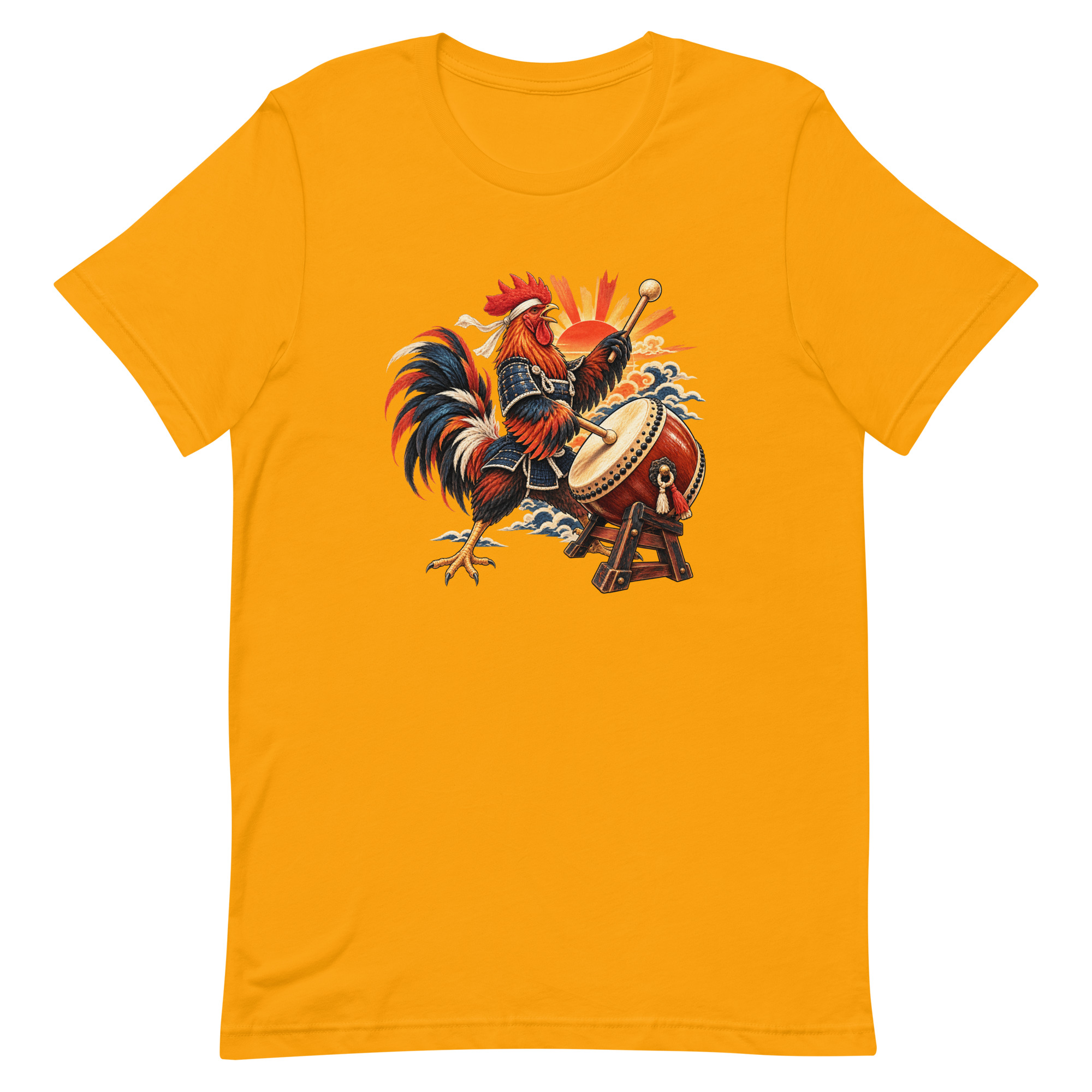 Rooster Samurai Taiko Drum Japanese Art, Japanese Art Tee, Mythology Gift - Image 16